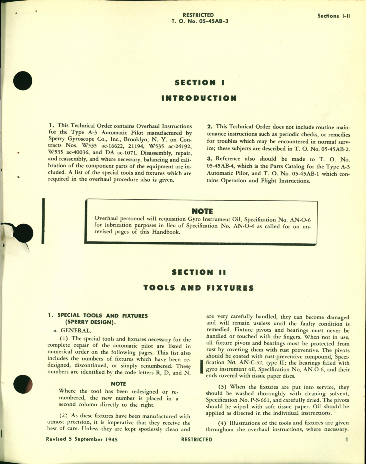 Sample page 5 from AirCorps Library document: Overhaul Instructions for Automatic Pilot Type A-3
