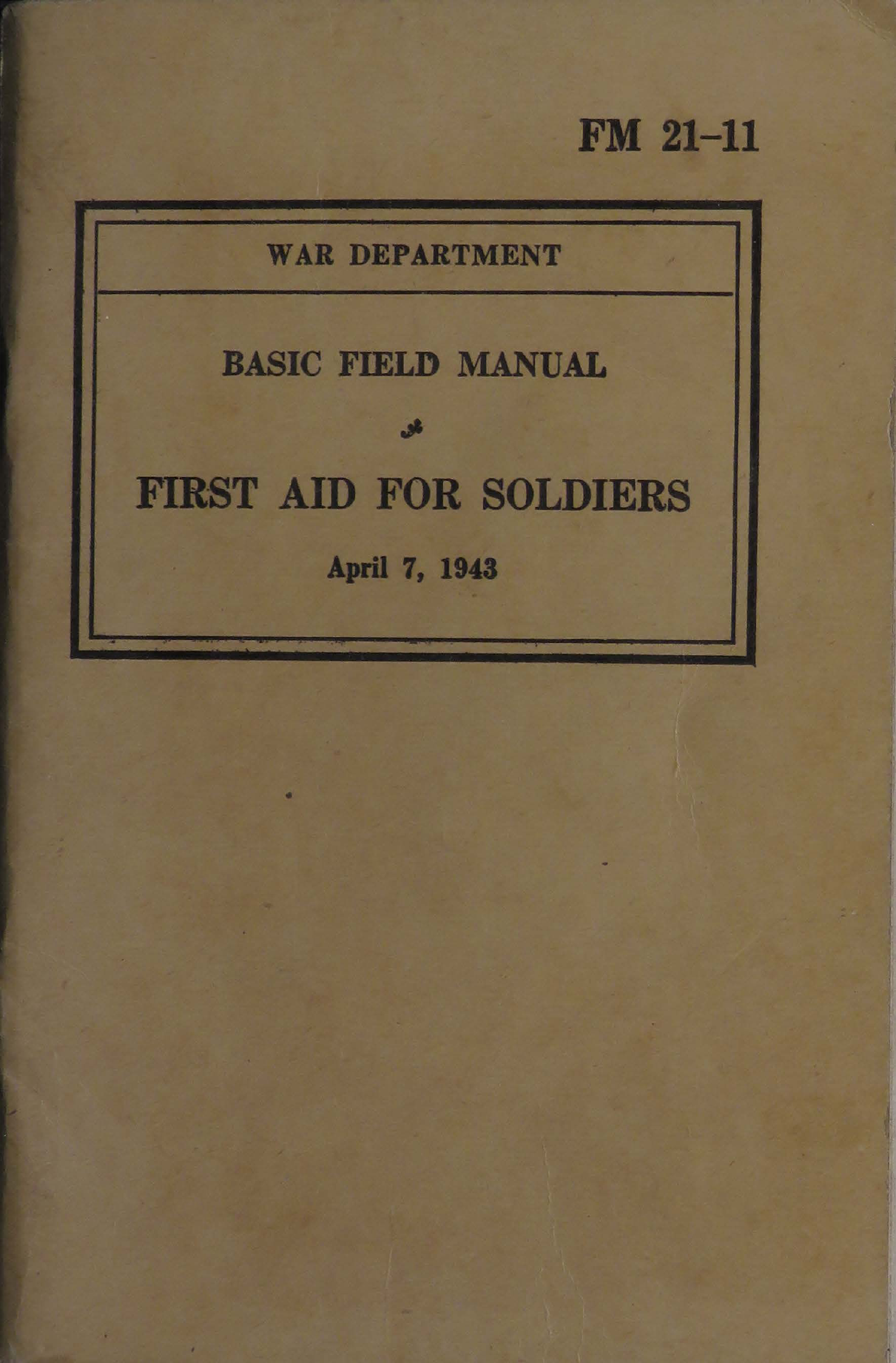 Sample page 1 from AirCorps Library document: First Aid for Soldiers