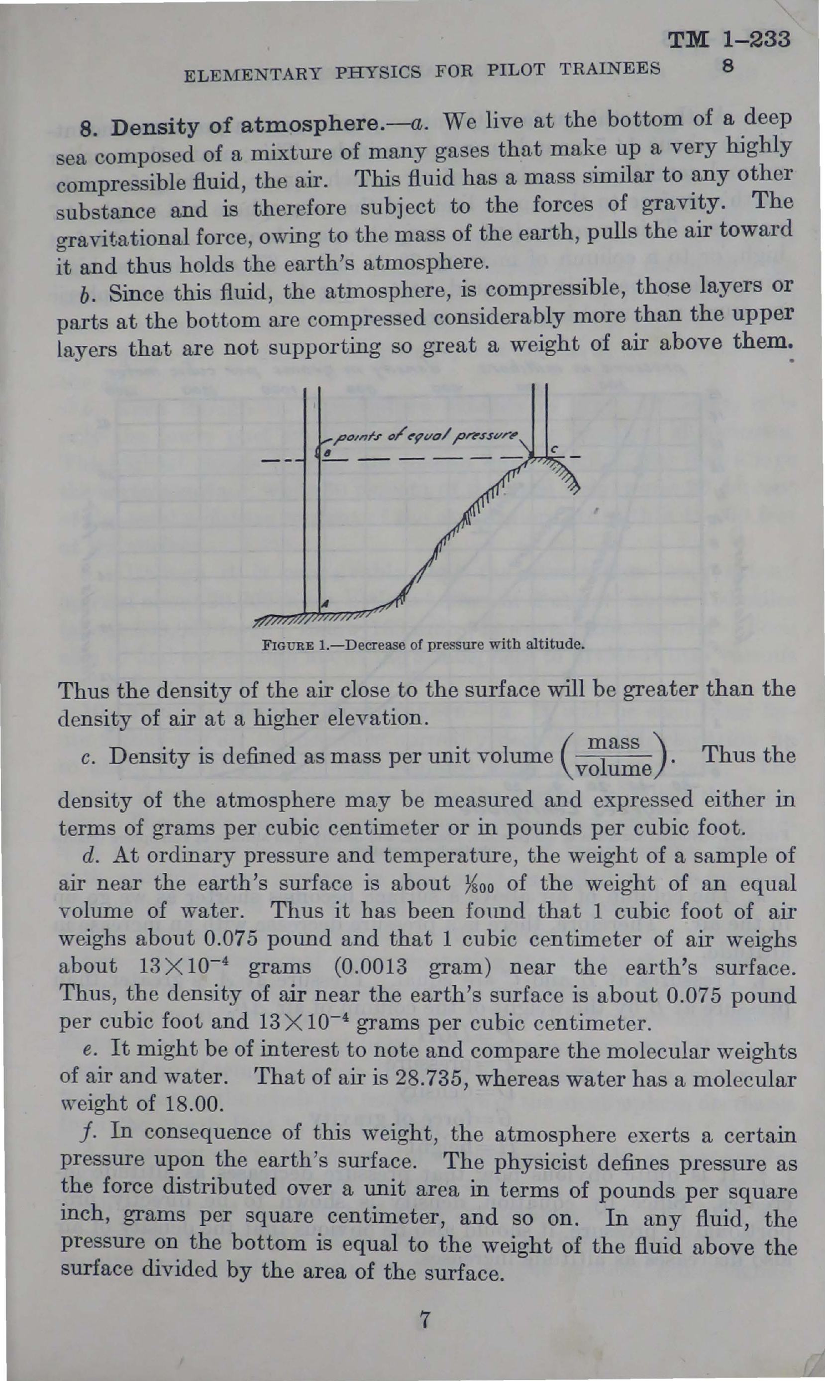 Sample page 9 from AirCorps Library document: Elementary Physics for Pilot Trainees