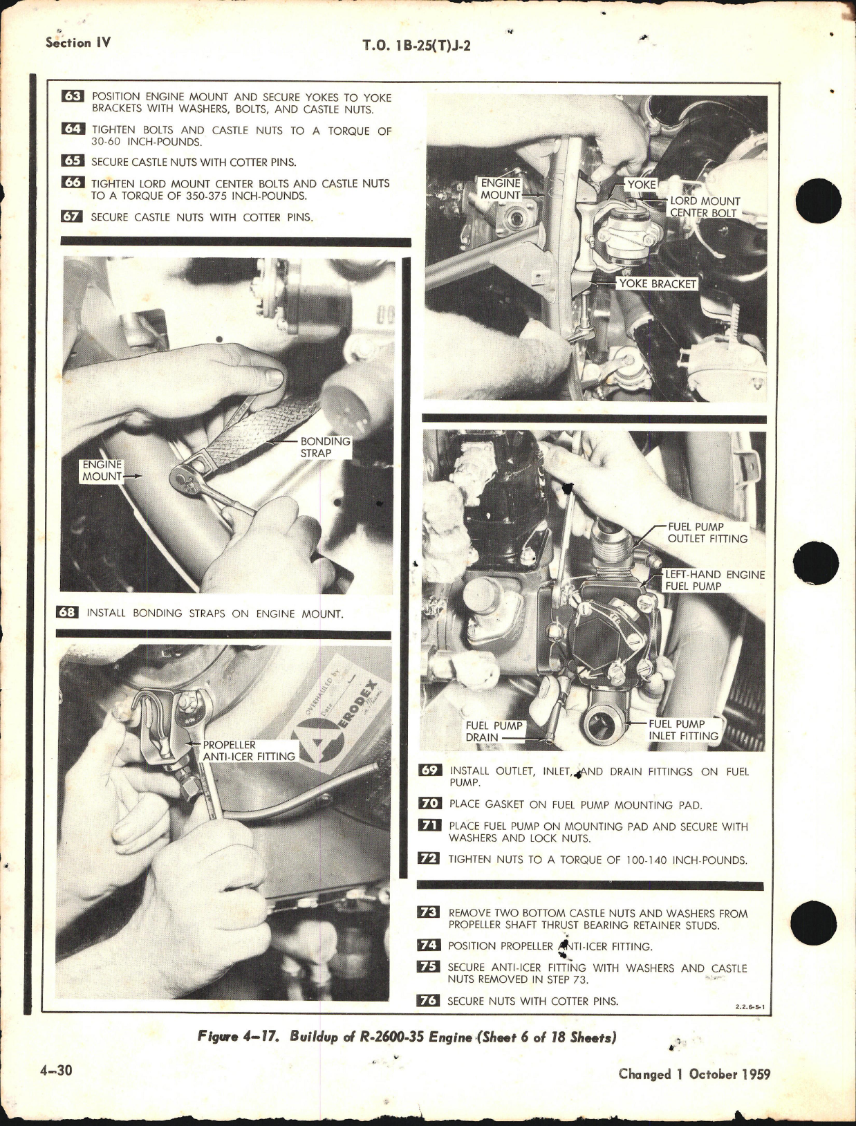 Sample page 6 from AirCorps Library document: Organizational Maintenance For B-25J, TB-25J, TB-25L, TB-25L-1, and TB-25N