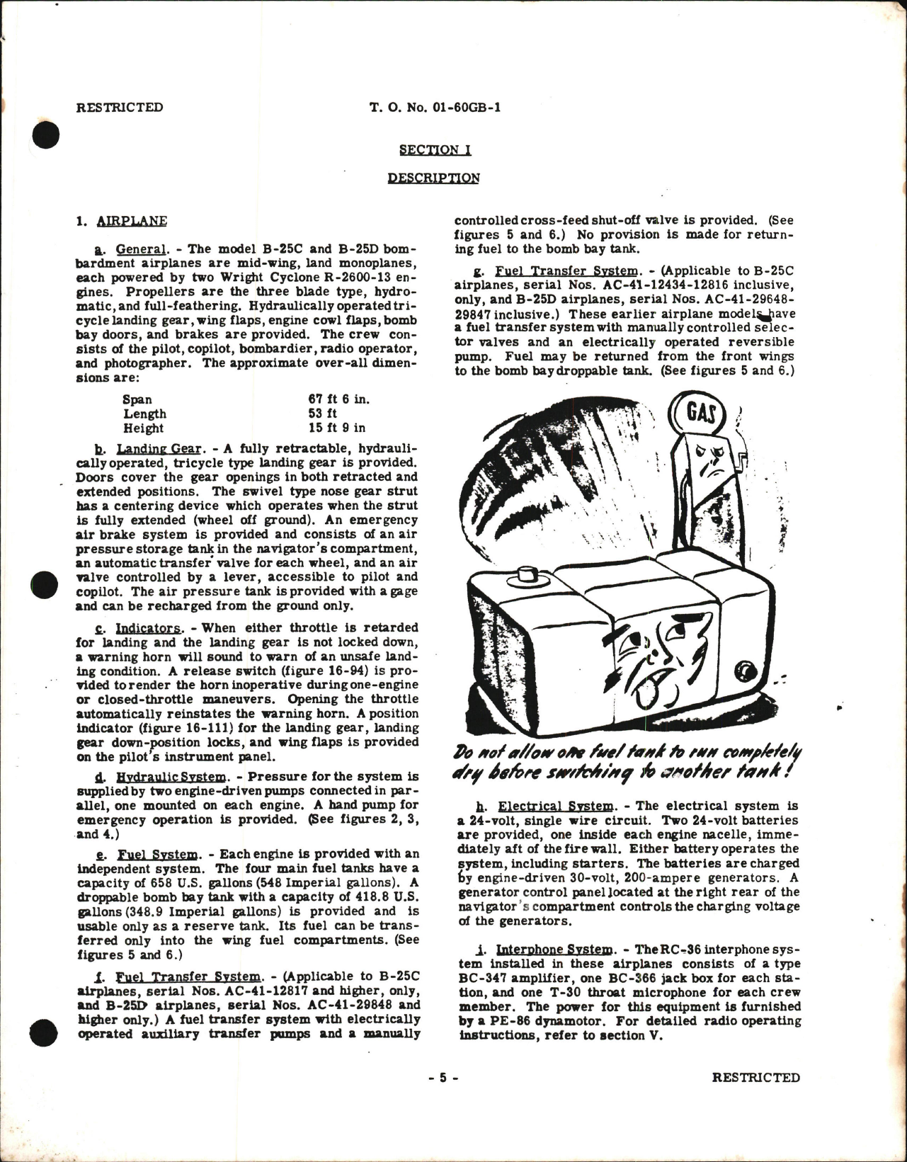 Sample page 7 from AirCorps Library document: Pilot's Handbook of Flight Operating Instructions for B-25C and B-25D