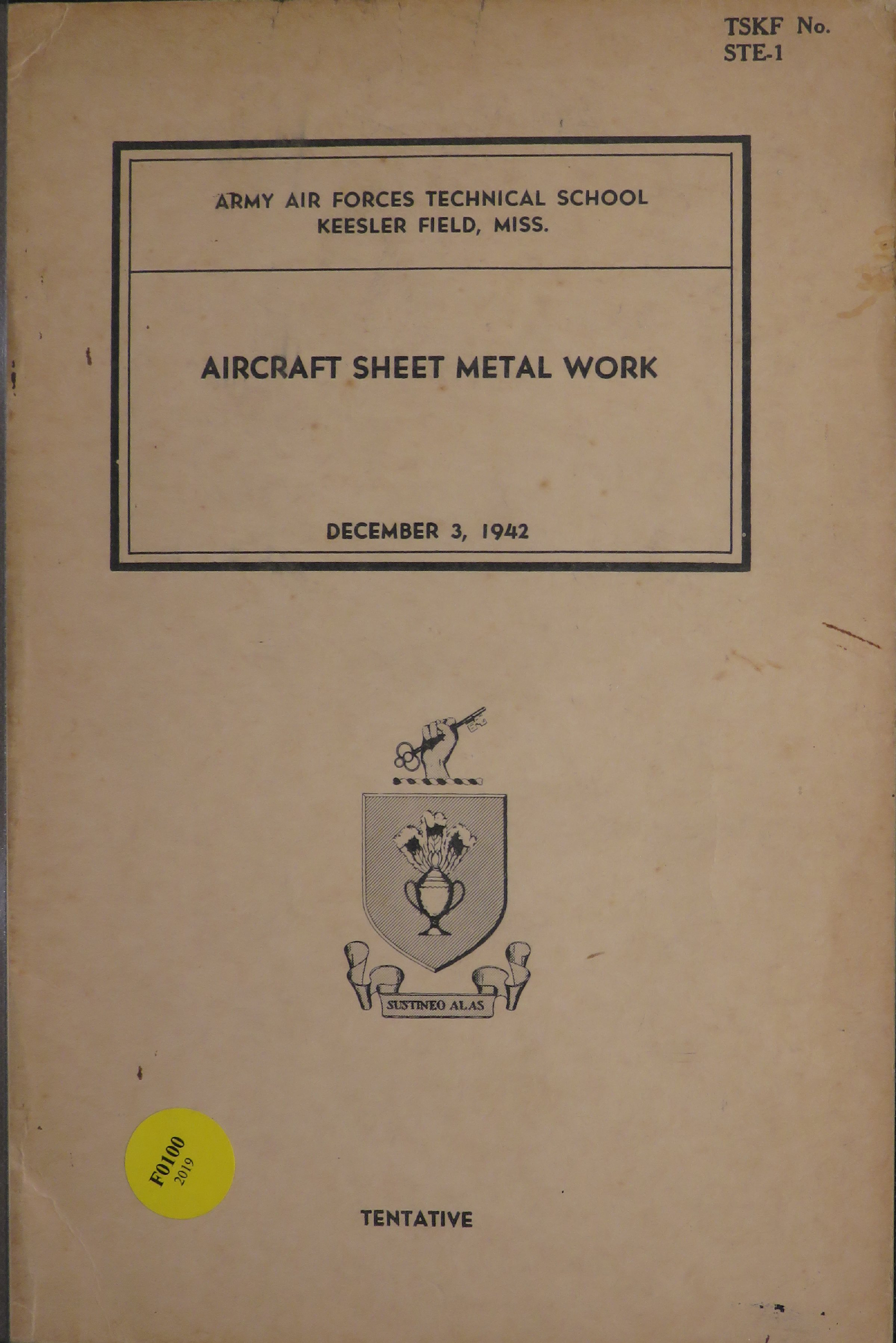 Sample page 1 from AirCorps Library document:  Aircraft Sheet Metal Work