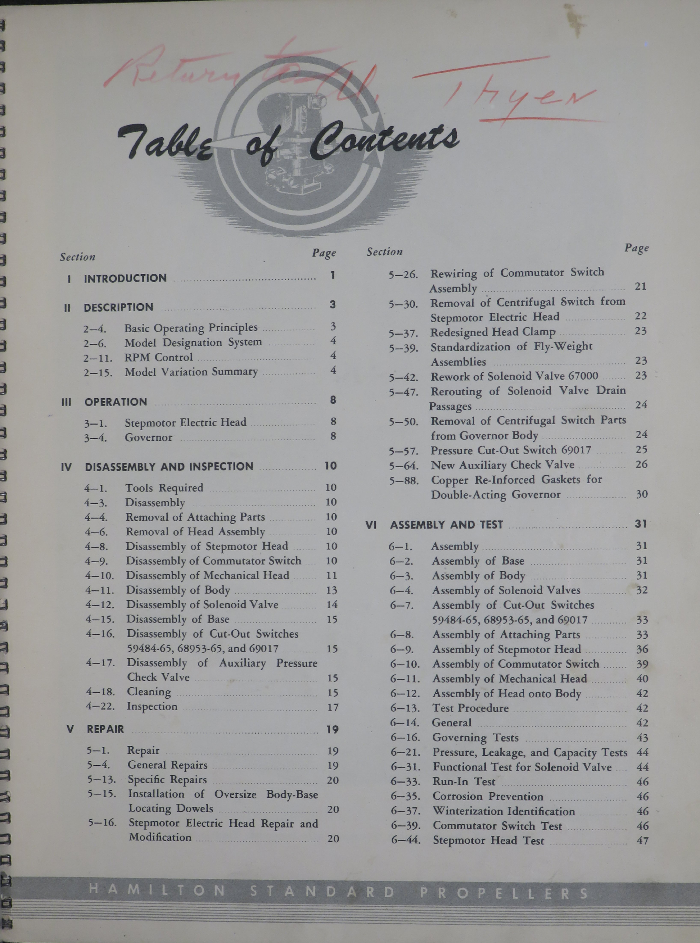 Sample page 5 from AirCorps Library document: Overhaul Manual for Double-Acting Governors