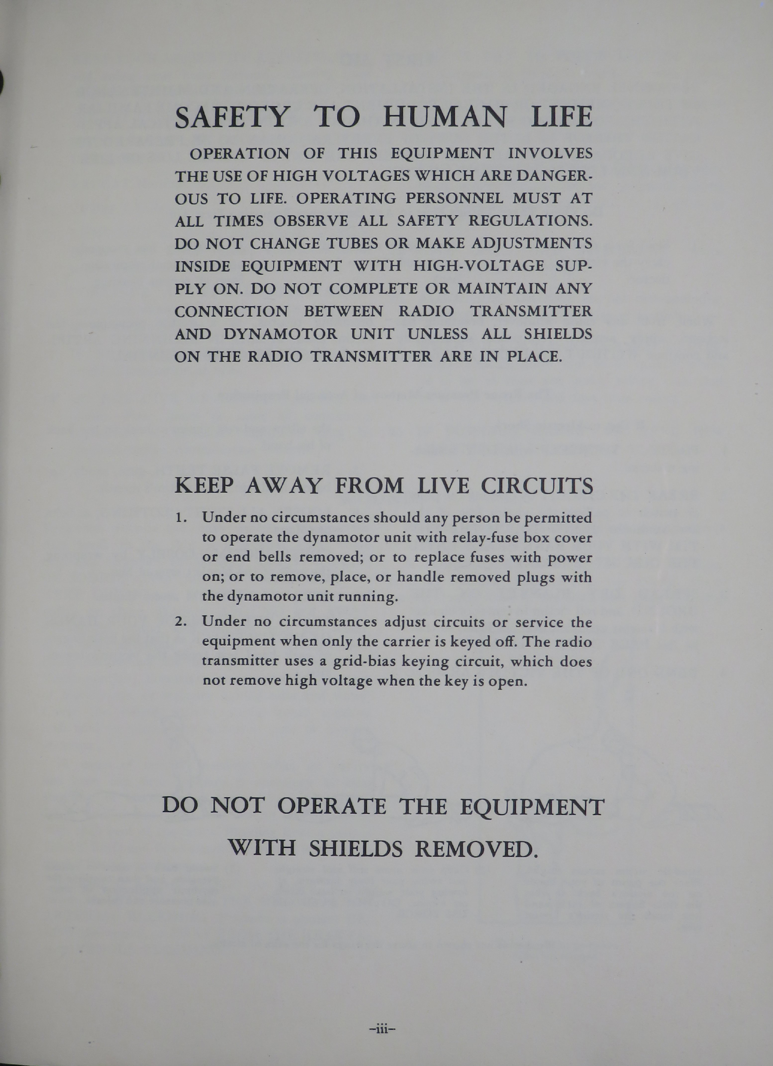 Sample page 5 from AirCorps Library document: Operation and Maintenance for Radio Transmitter Model BC-375-E and Associated Equipment