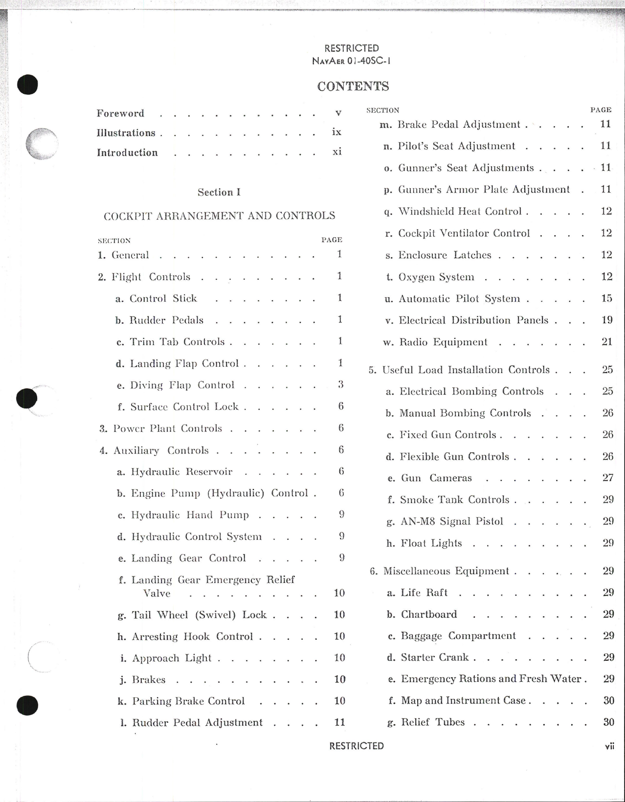 Sample page 7 from AirCorps Library document: Pilot's Flight Instructions for Navy Model SBD-6 