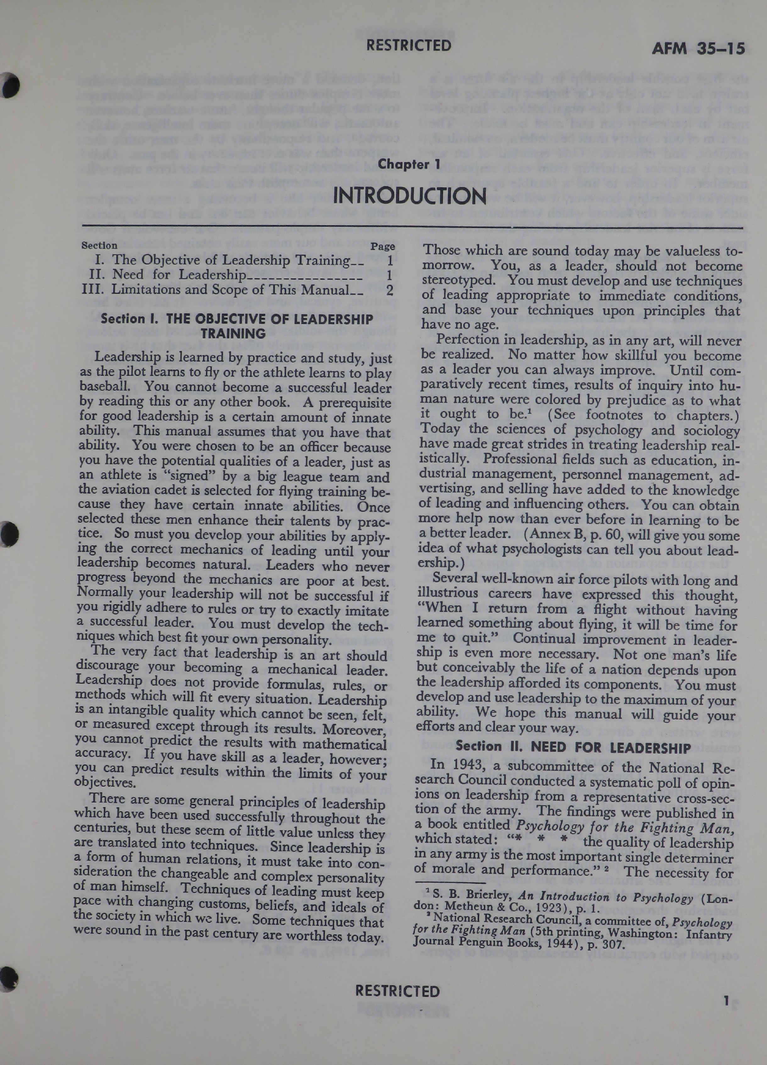 Sample page 7 from AirCorps Library document: Air Force Leadership
