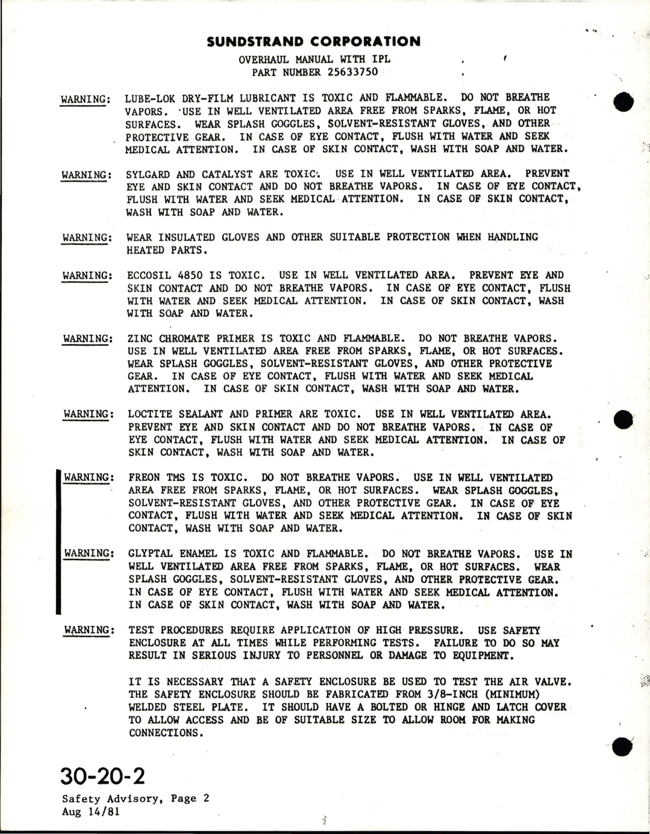 Sample page 5 from AirCorps Library document: Overhaul Manual for Air Valve