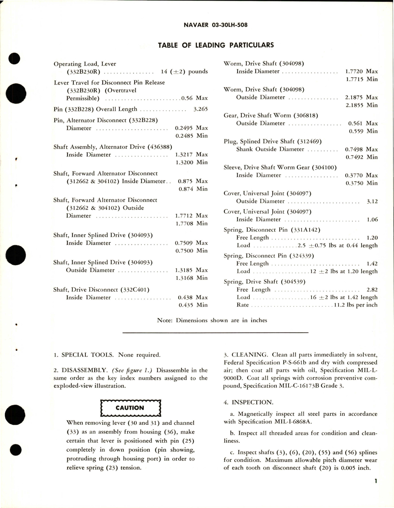 Sample page 7 from AirCorps Library document: Overhaul Instructions with Parts Breakdown for Drive Shaft & Disconnect Assembly - 30 KVA Alternator - Part 438351