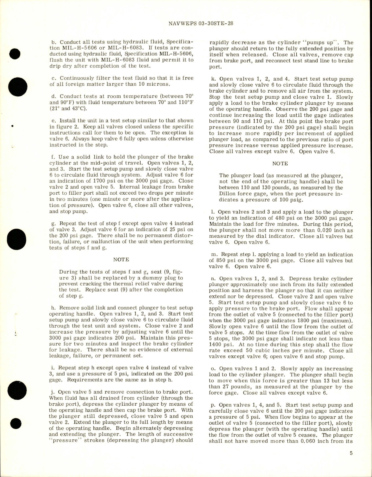 Sample page 5 from AirCorps Library document: Overhaul Instructions with Parts Breakdown for Master Brake Cylinder - Part 18830