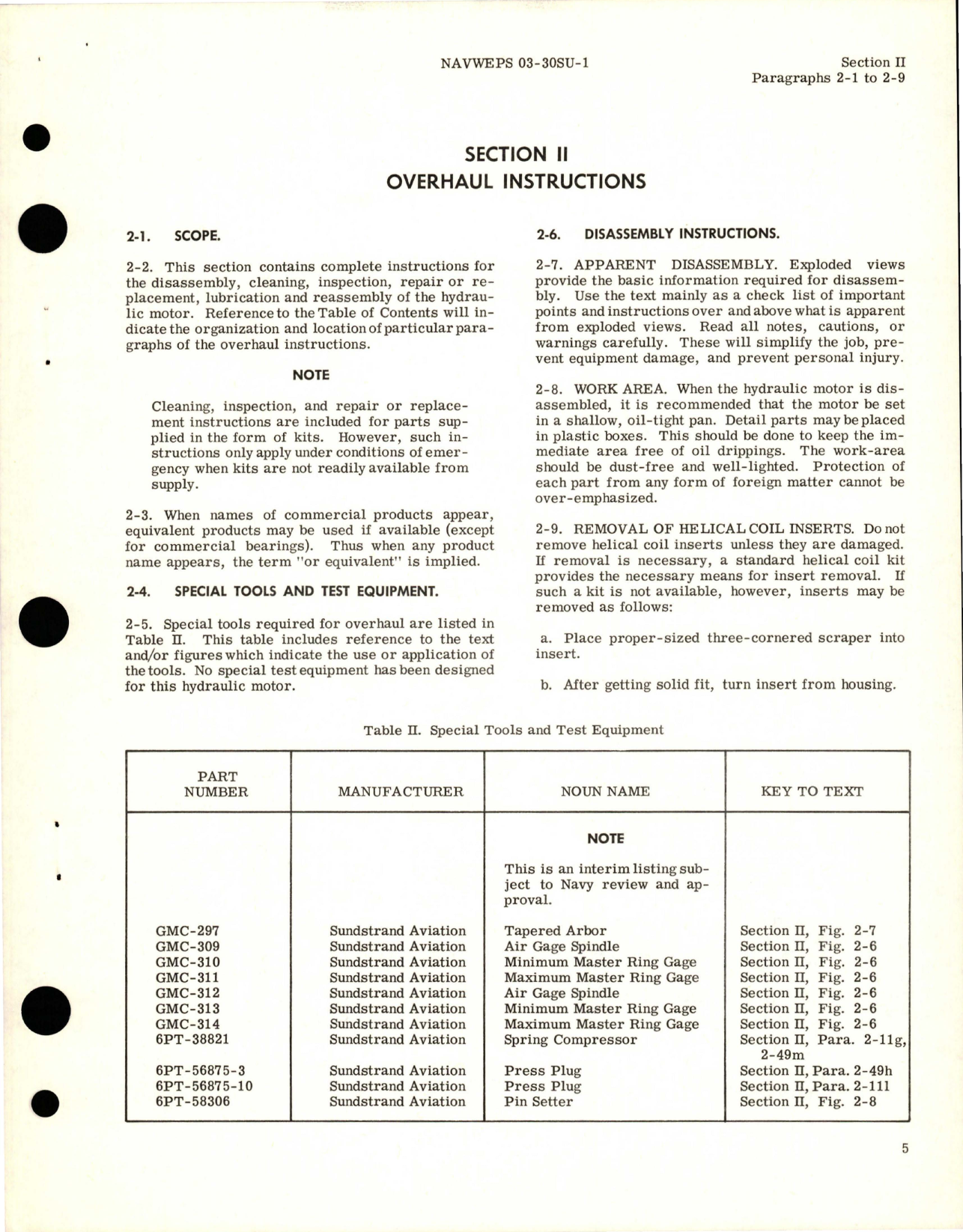 Sample page 9 from AirCorps Library document: Overhaul Instructions for Hydraulic Motor - Model MC011-21E - Part 678069