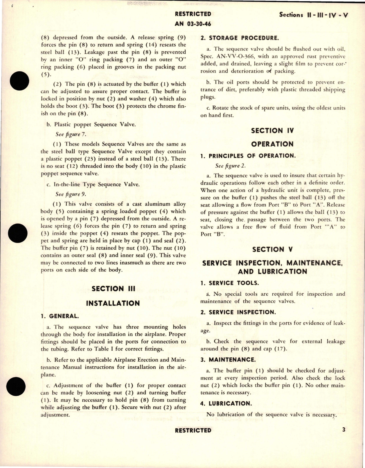 Sample page 7 from AirCorps Library document: Instructions with Parts Catalog for Hydraulic Sequence Valves