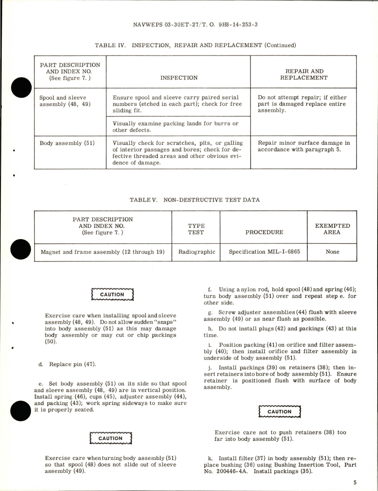 Sample page 7 from AirCorps Library document: Overhaul Instructions with Illustrated Parts for Four-Way Operated Dry Coil Servo Valve - Parts 205400 and 205400A