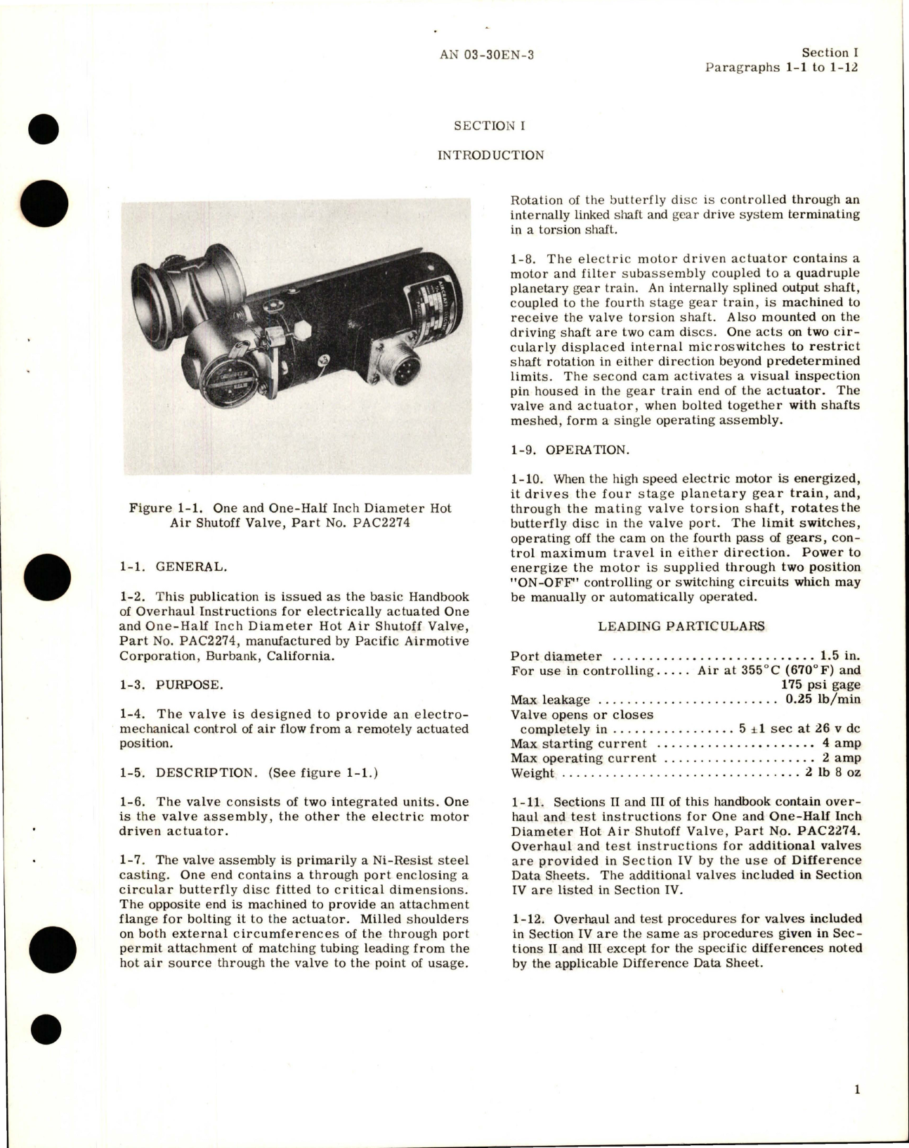 Sample page 5 from AirCorps Library document: Overhaul Instructions for Hot Air Shutoff Valves - Parts PAC 2274, PAC 2275, PAC 2279, PAC 2279-1, and PAC 3022