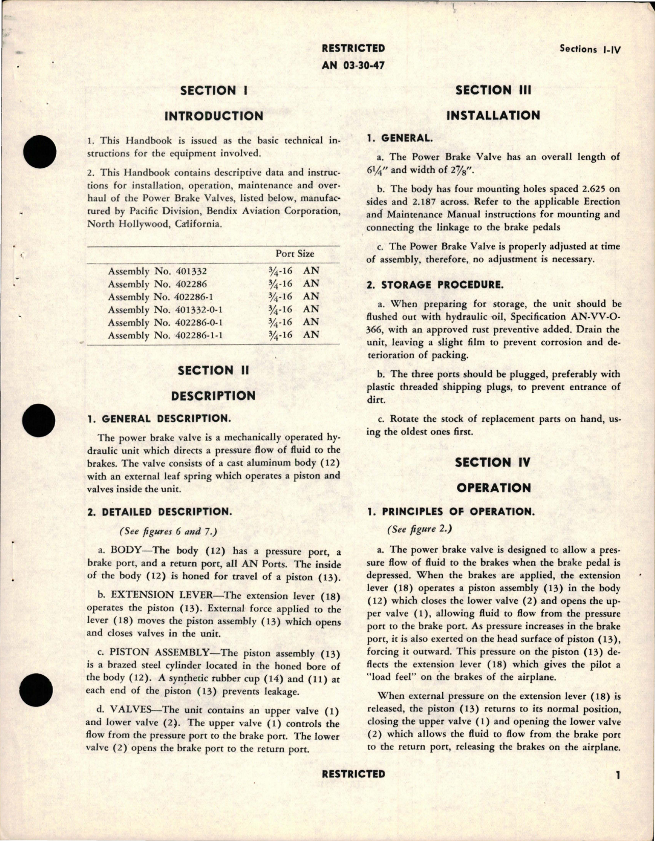 Sample page 5 from AirCorps Library document: Instructions with Parts Catalog for Power Brake Valves - 402286 Series