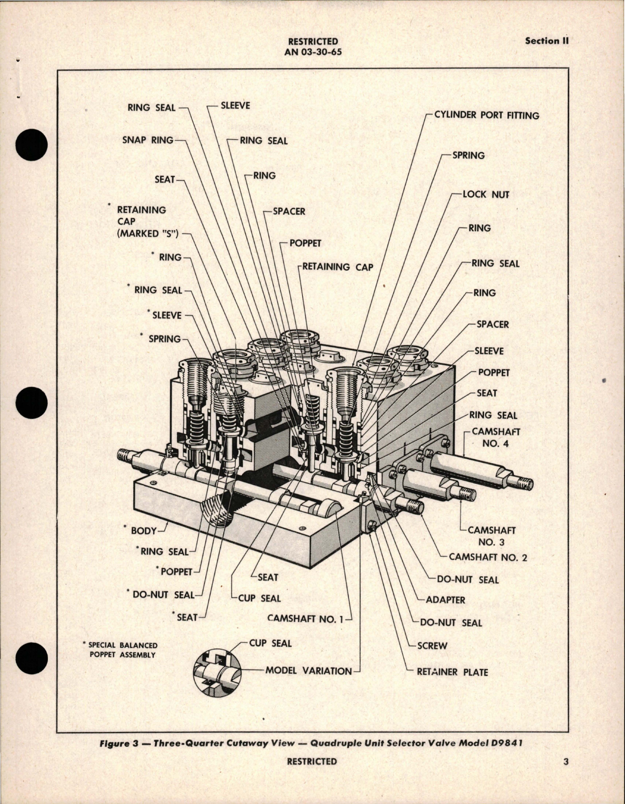 Sample page 7 from AirCorps Library document: Instructions with Parts Catalog for Steel Seat 'In Line' Hydraulic Selector Valves - Models D9305, D9841, D9842, and 13811 