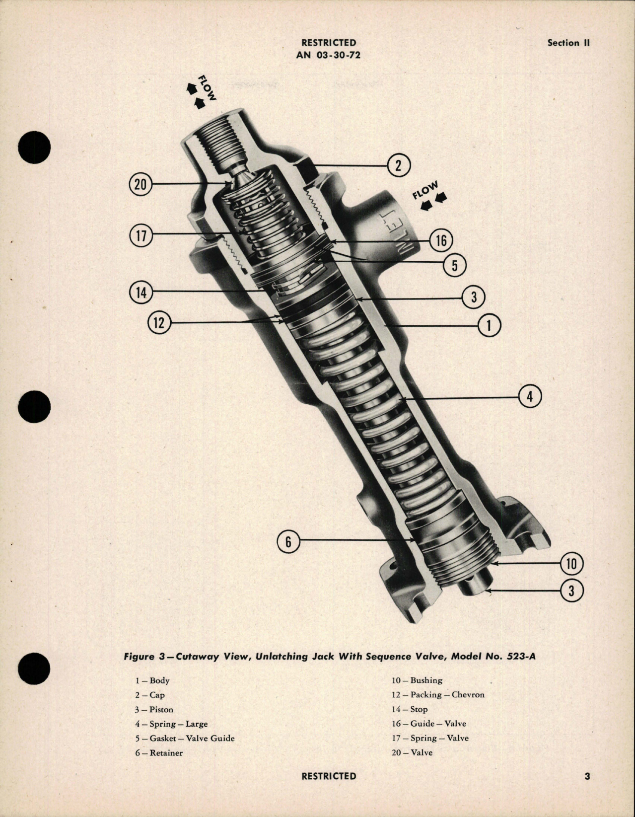 Sample page 7 from AirCorps Library document: Instructions with Parts Catalog for Weston Aero-Hydraulics Unlatching Jack with Sequence Valve - Models 523, 523-A