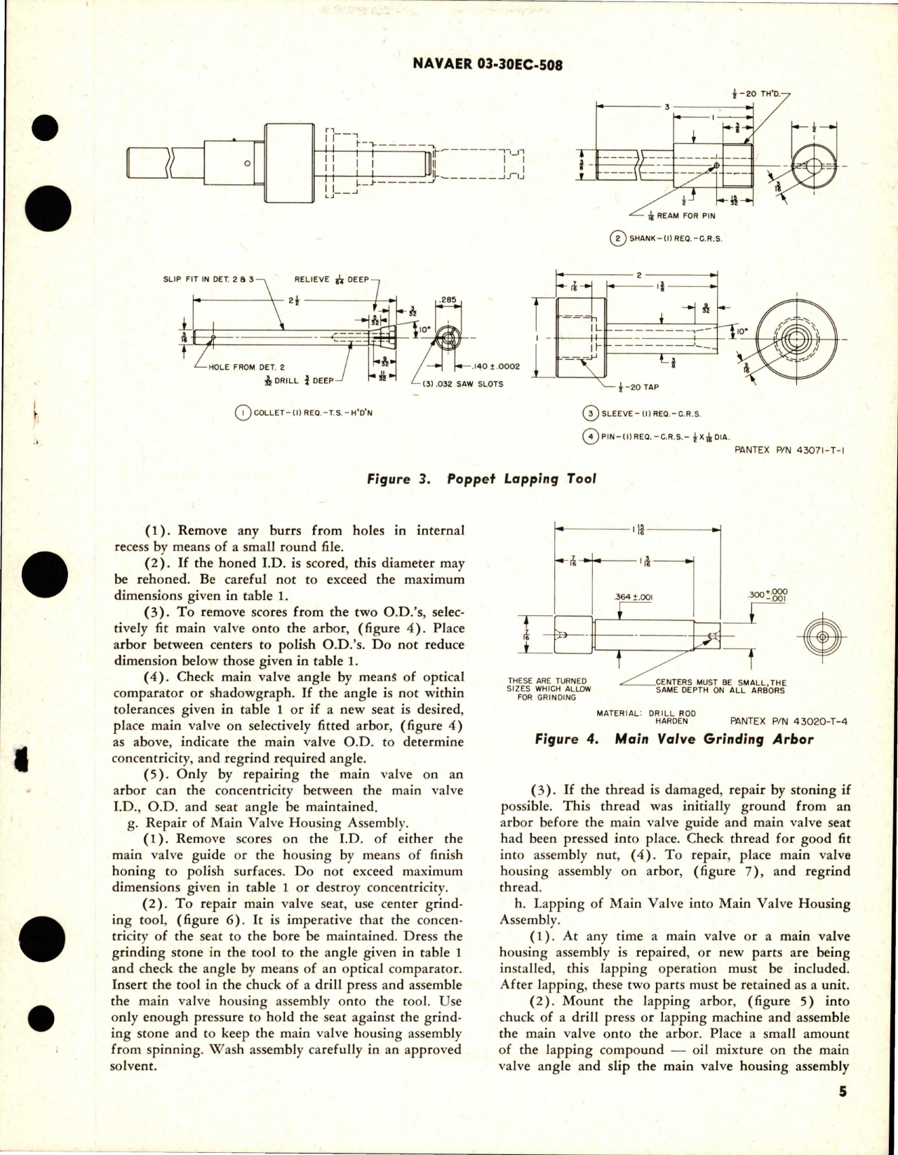 Sample page 5 from AirCorps Library document: Overhaul Instructions with Parts Breakdown for Hydraulic Pressure Relief Valve - AA-12-07