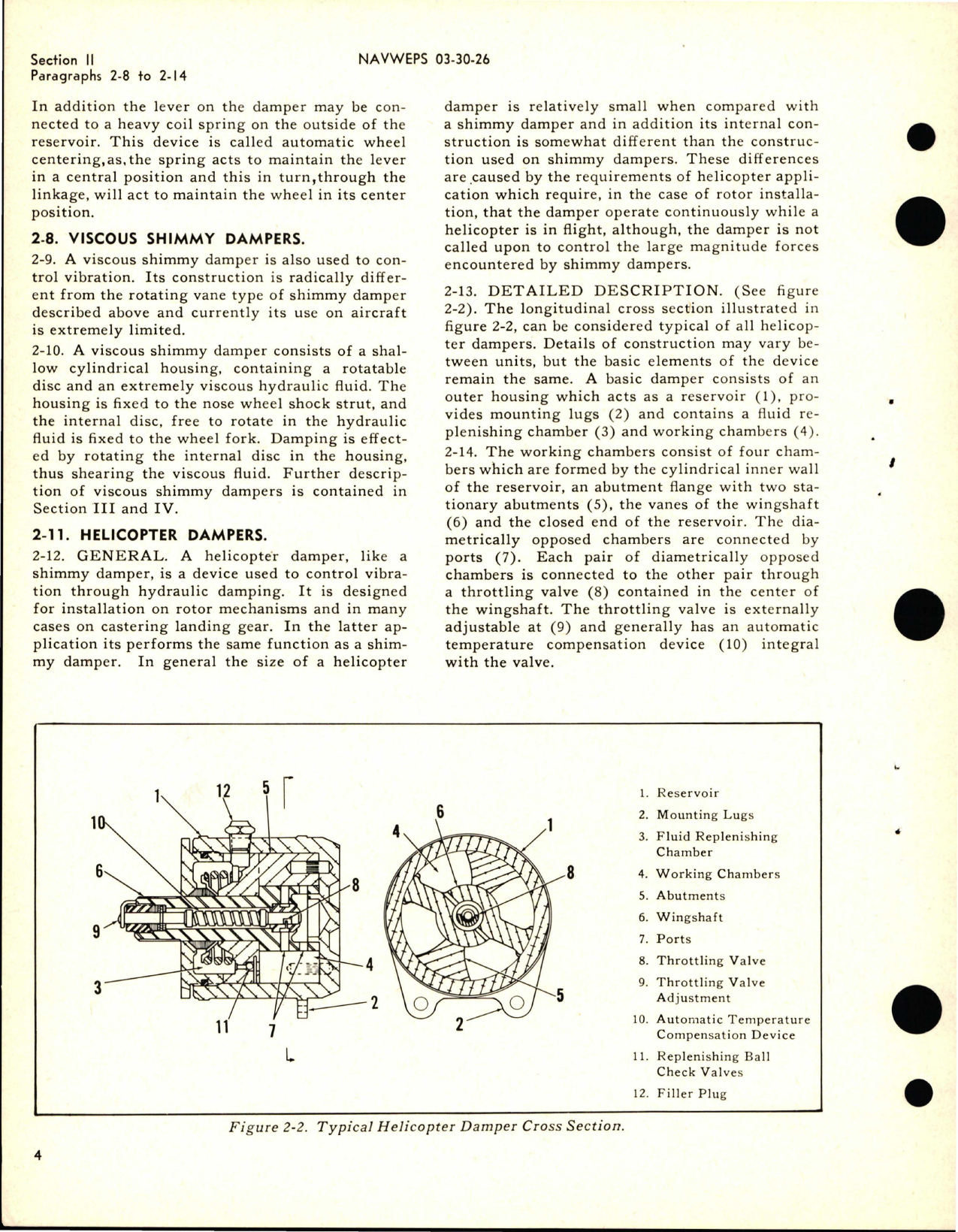 Sample page 8 from AirCorps Library document: Operation, Service and Overhaul Instructions with Illustrated Parts for Shimmy Dampers - Helicopter Dampers - Steer Dampers