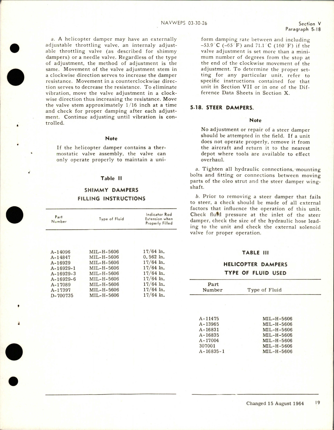 Sample page 5 from AirCorps Library document: Operation, Service and Overhaul Instructions with Illustrated Parts for Shimmy Dampers - Helicopter Dampers - Steer Dampers