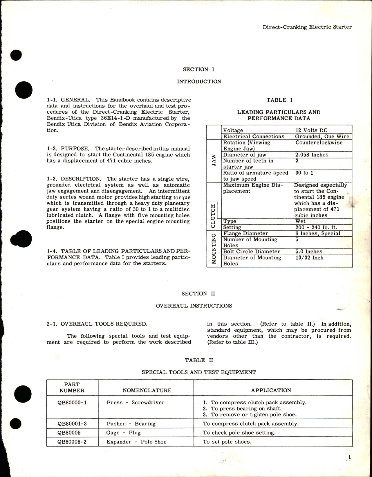 Sample page 5 from AirCorps Library document: Overhaul Instructions for Direct-Cranking Electric Starter - Type 36E14-1-D