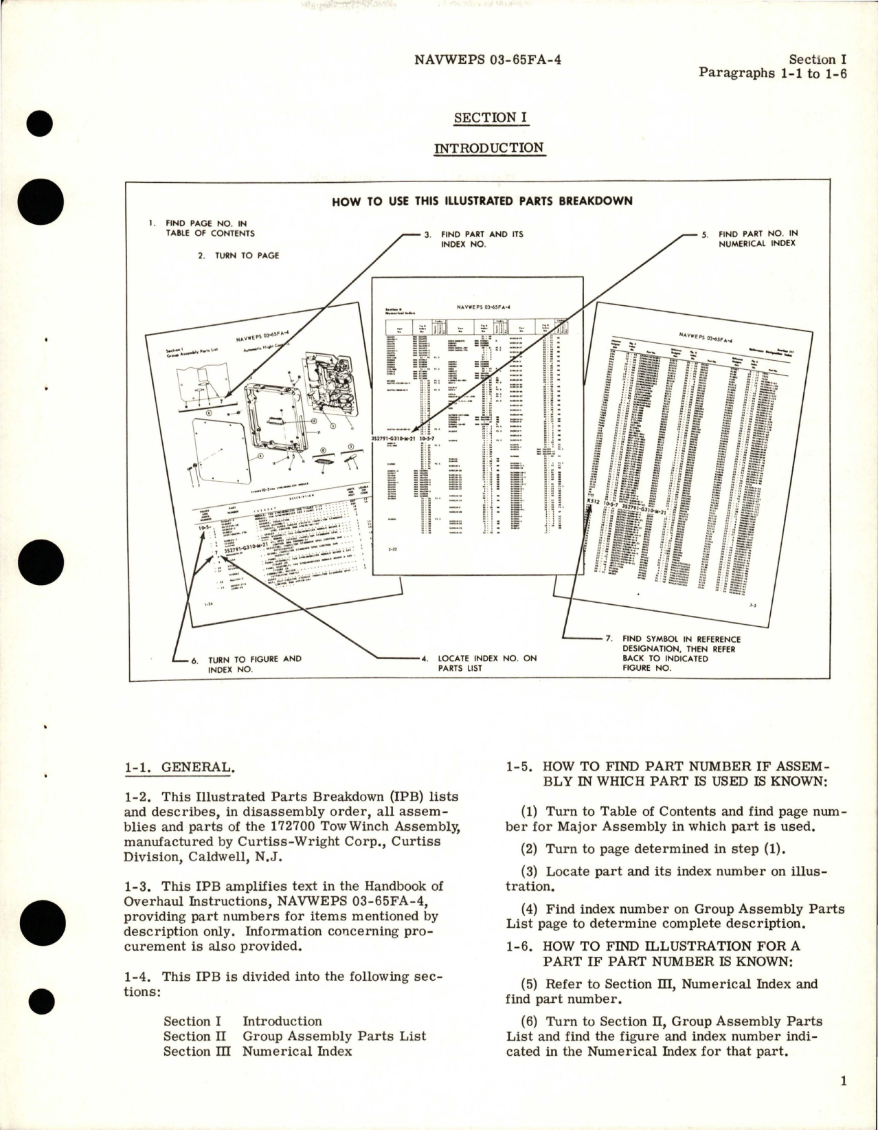 Sample page 5 from AirCorps Library document: Illustrated Parts Breakdown for Tow Winch Assembly - Part 172700 