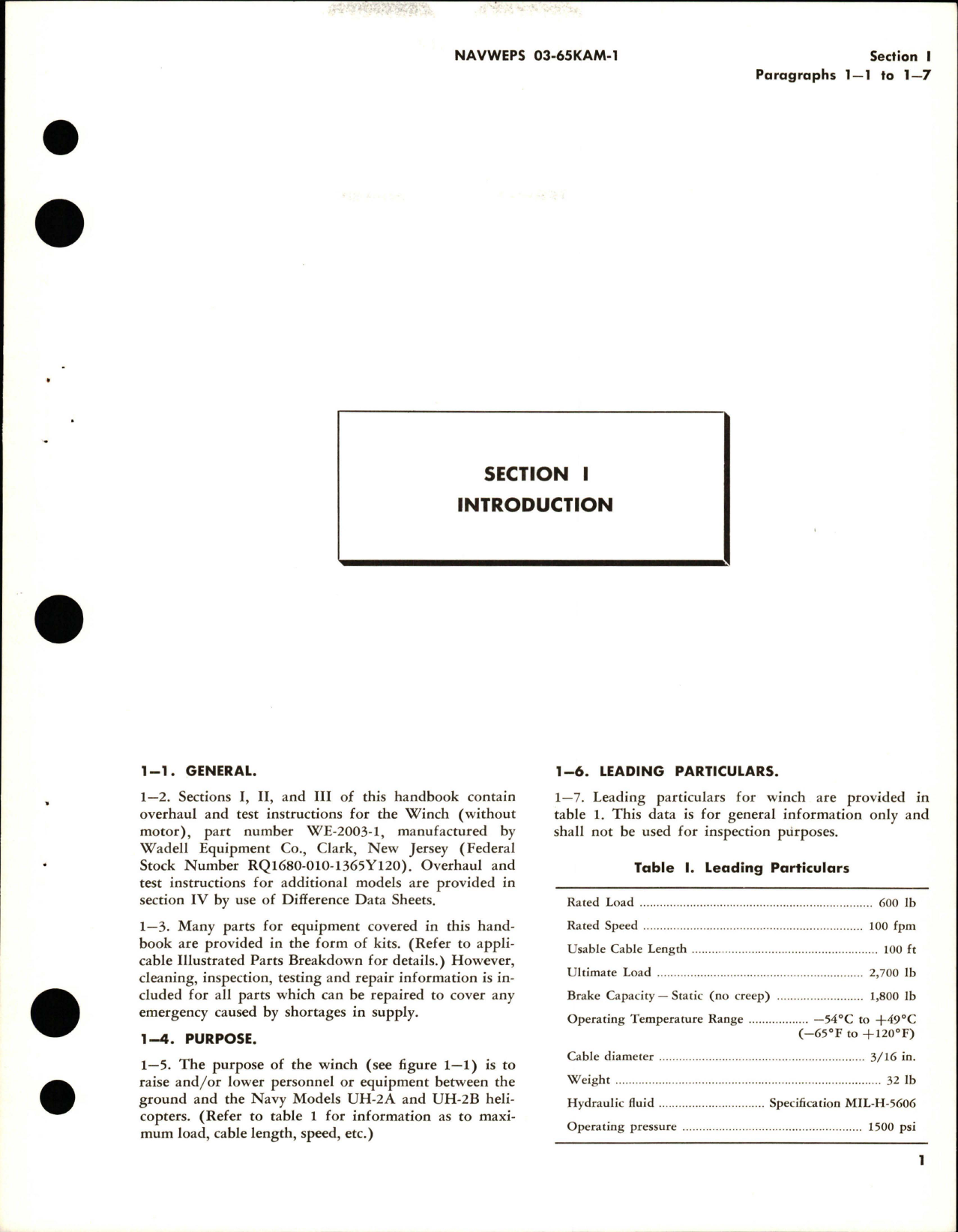 Sample page 5 from AirCorps Library document: Overhaul Instructions for Winch without Motor - Parts WE-2003-1 and K682162-5