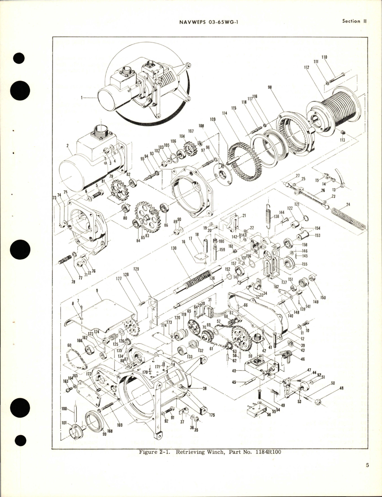 Sample page 7 from AirCorps Library document: Overhaul Instructions for Retrieving Winch - Parts 1184R100