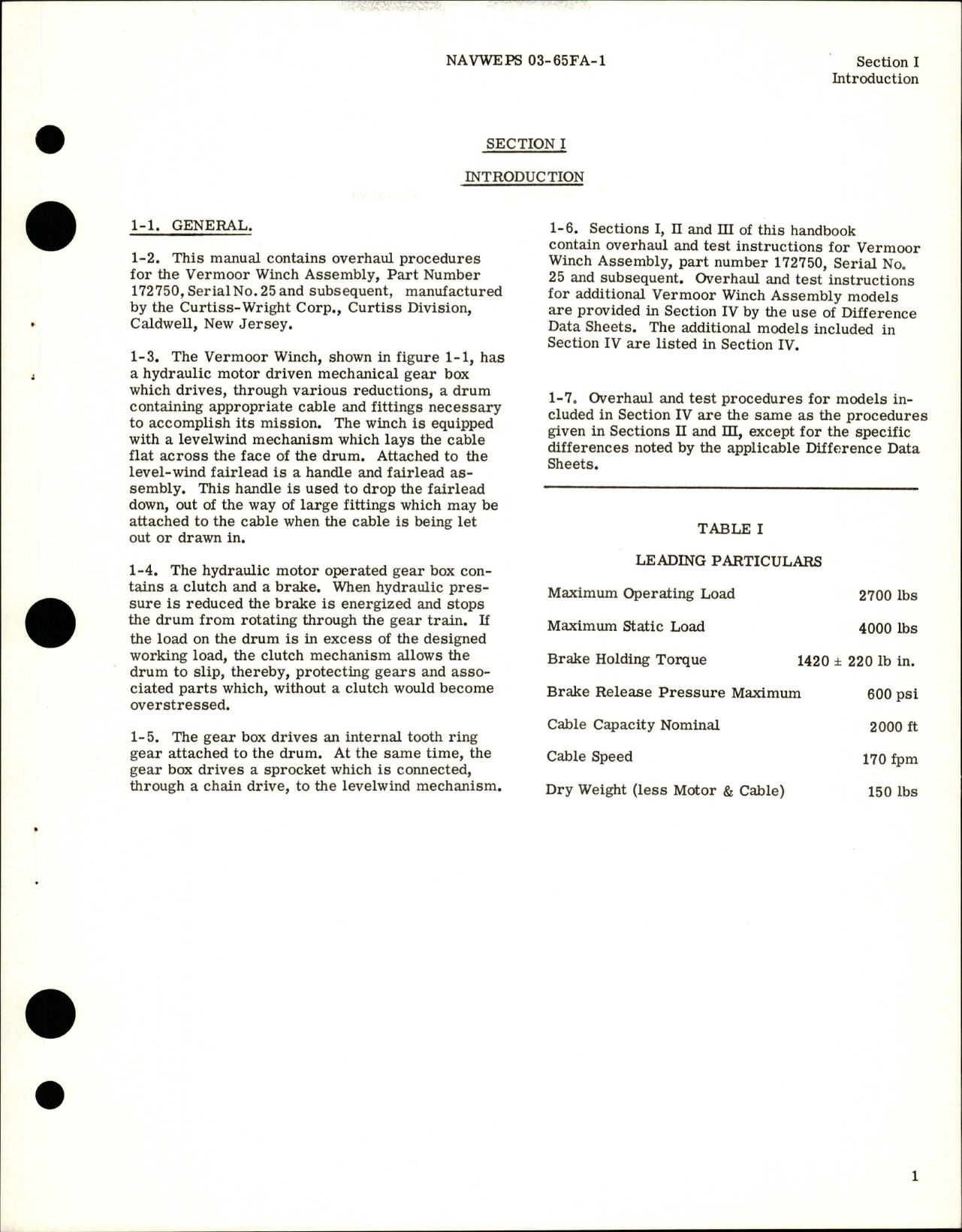 Sample page 5 from AirCorps Library document: Overhaul Instructions for Vermoor Winch Assembly - Part 172750