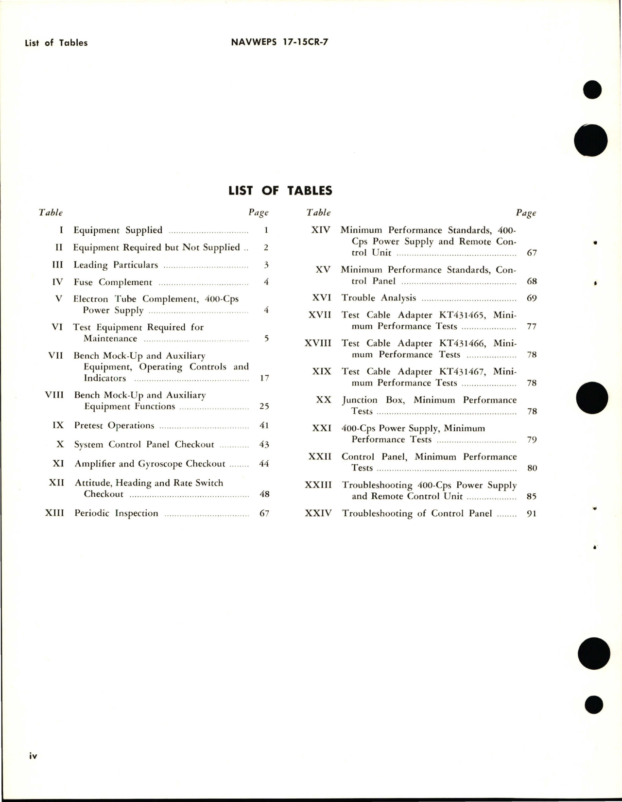 Sample page 6 from AirCorps Library document: Operation, Service Instructions with Illustrated Parts Breakdown for Bench Mock-Up - Part KT427470-2 and Power Supply - Part A4010-01A