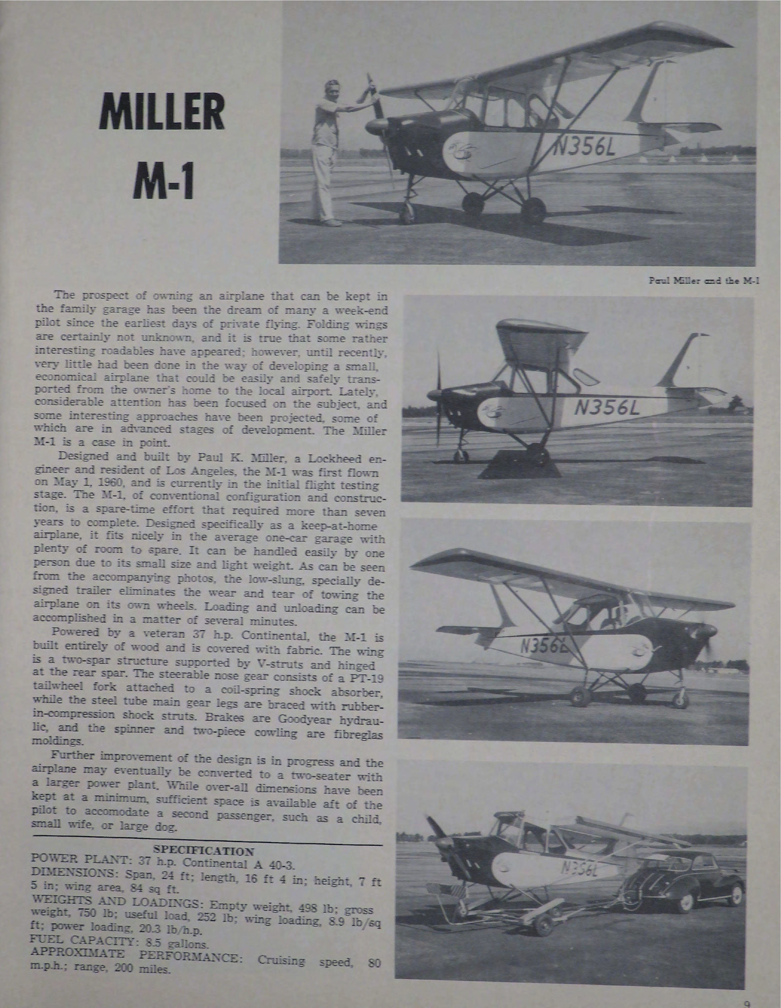 Sample page 9 from AirCorps Library document: Lightplane Review