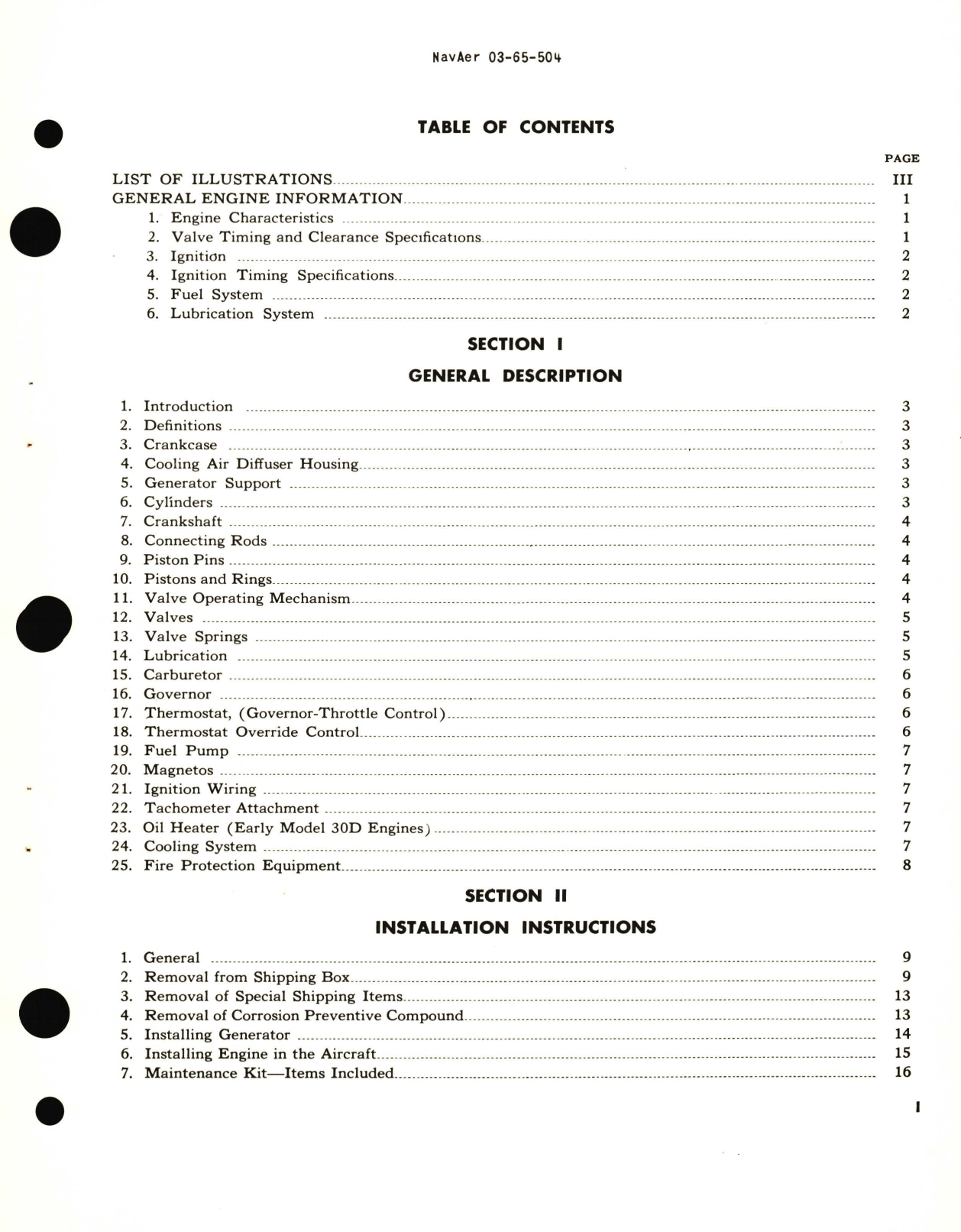 Sample page 5 from AirCorps Library document: Service Instructions for Auxiliary Power Plant Navy Type 1-A, Lawrance Model 30D 