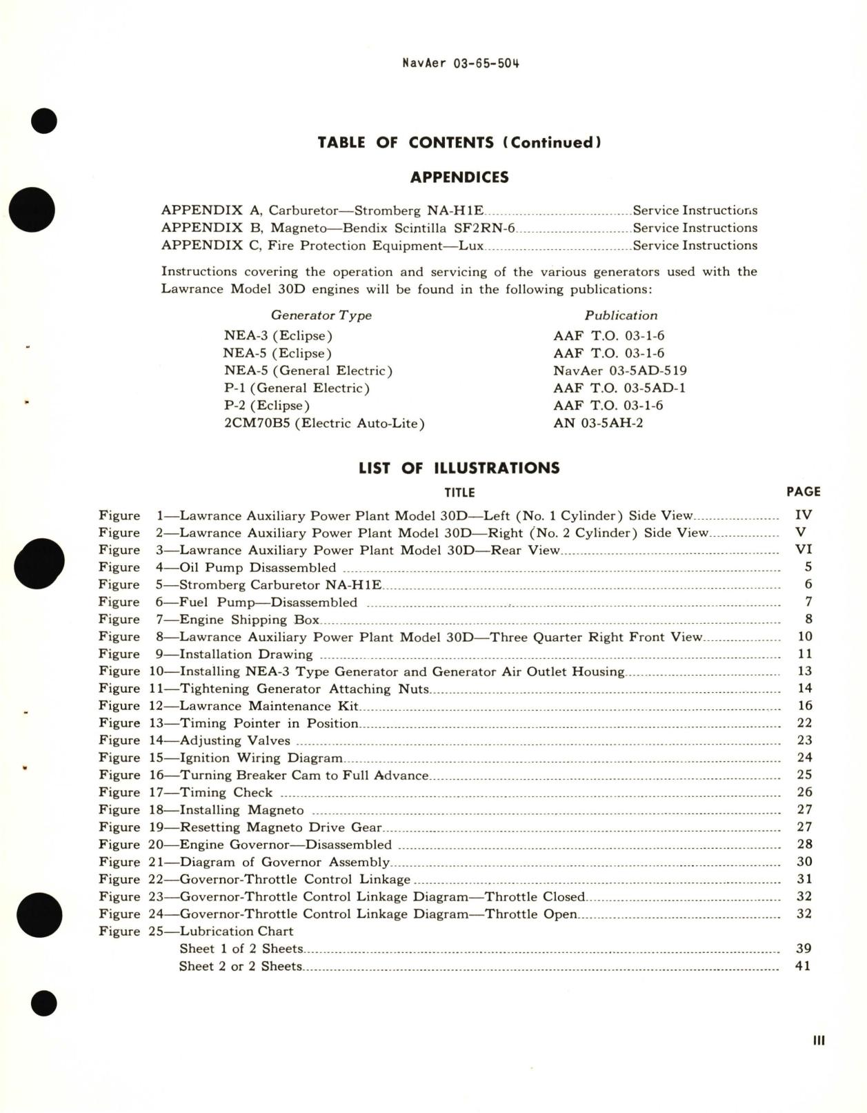 Sample page 7 from AirCorps Library document: Service Instructions for Auxiliary Power Plant Navy Type 1-A, Lawrance Model 30D 