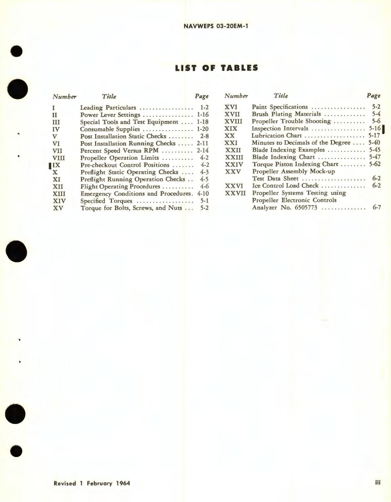 Sample page 5 from AirCorps Library document: Operation and Maintenance Instructions for Navy Model A6441FN-248 Hydraulic Propeller