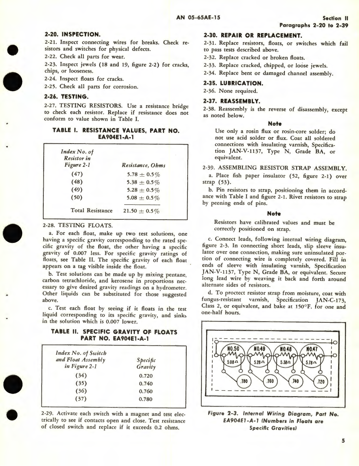 Sample page 9 from AirCorps Library document: Handbook Overhaul Instructions for Liquidensitometers 