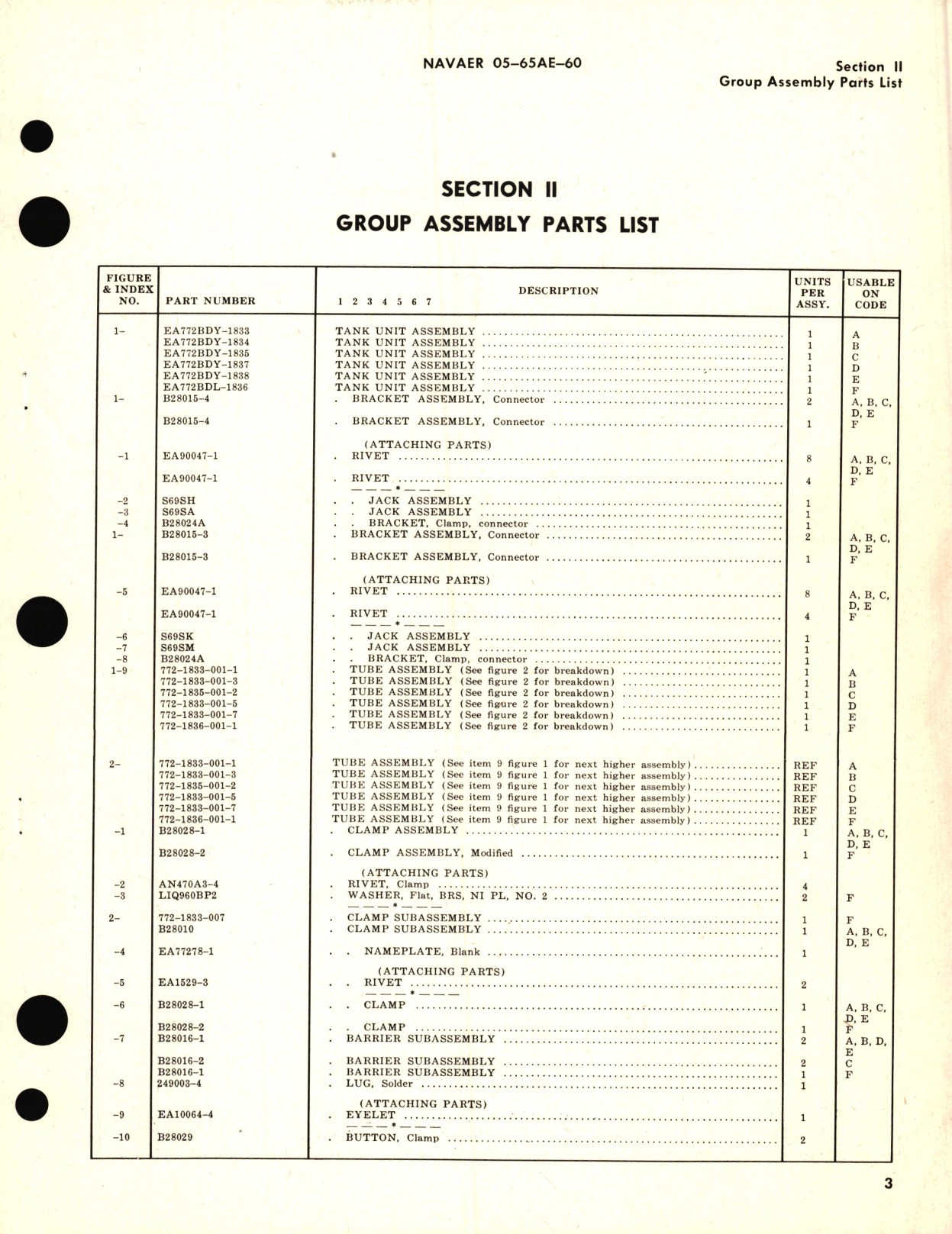 Sample page 7 from AirCorps Library document: Illustrated Parts Breakdown for capacitor Type Tank Units Part No. EA772BDY and EA772BDL