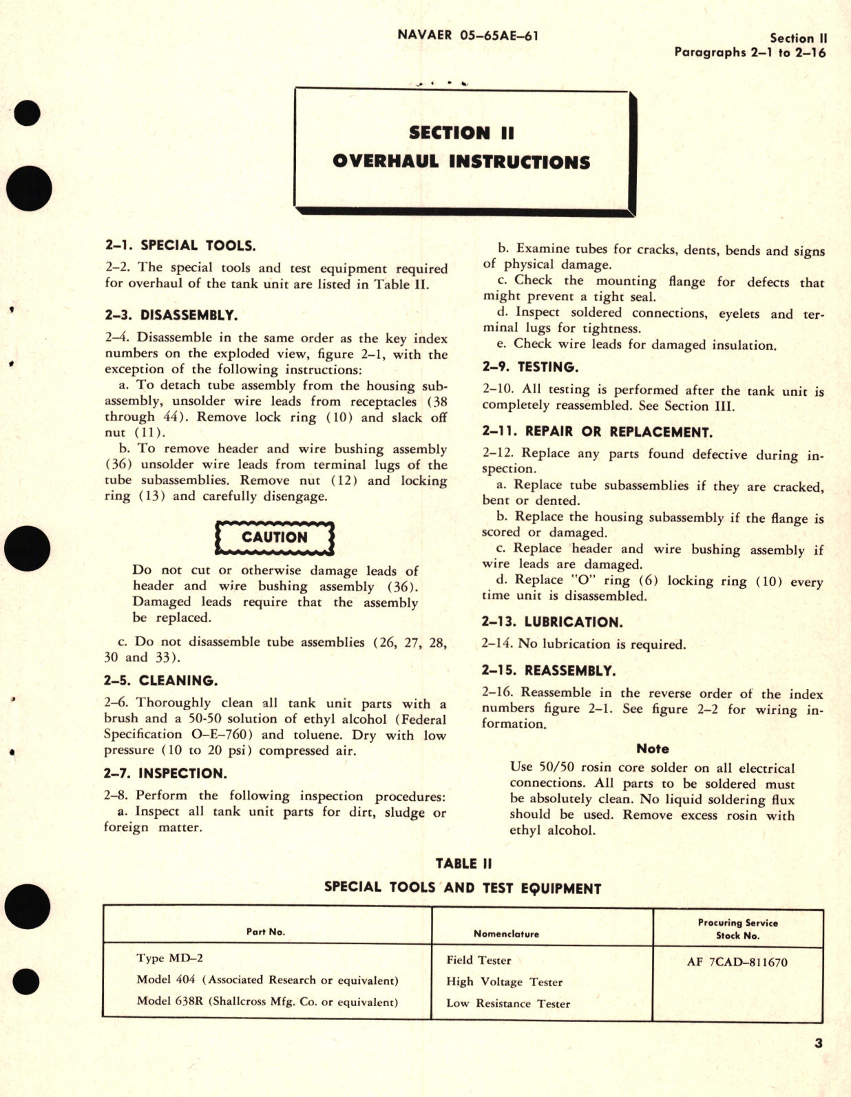 Sample page 5 from AirCorps Library document: Overhaul Instructions for Capacitor Fuel Quantity Tank Unit Part No. B355BBM 