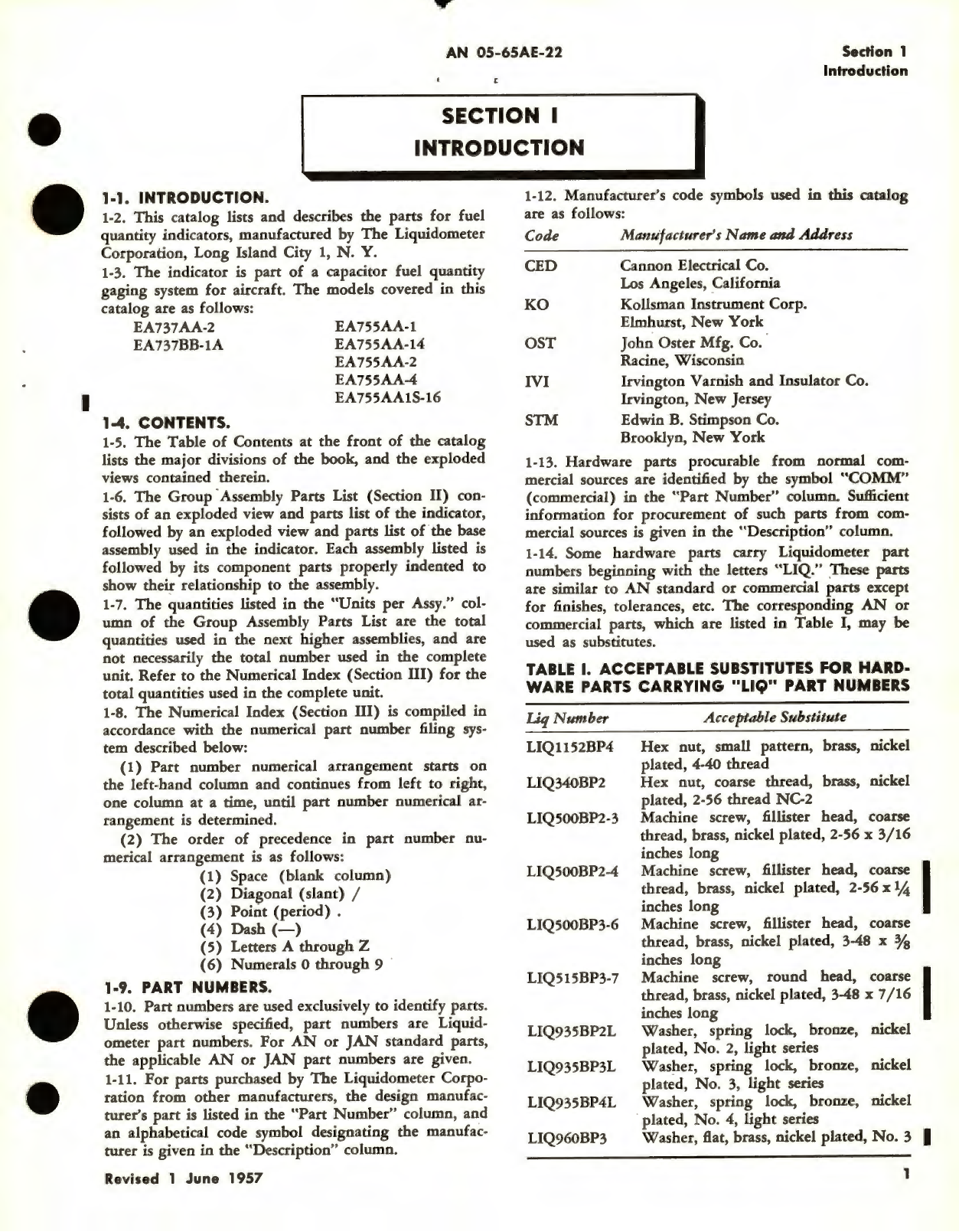 Sample page 5 from AirCorps Library document: Illustrated Parts Breakdown for Capacitor Fuel Quantity Gage Indicator Part No. EA737AA, EA737BB, EA755AA