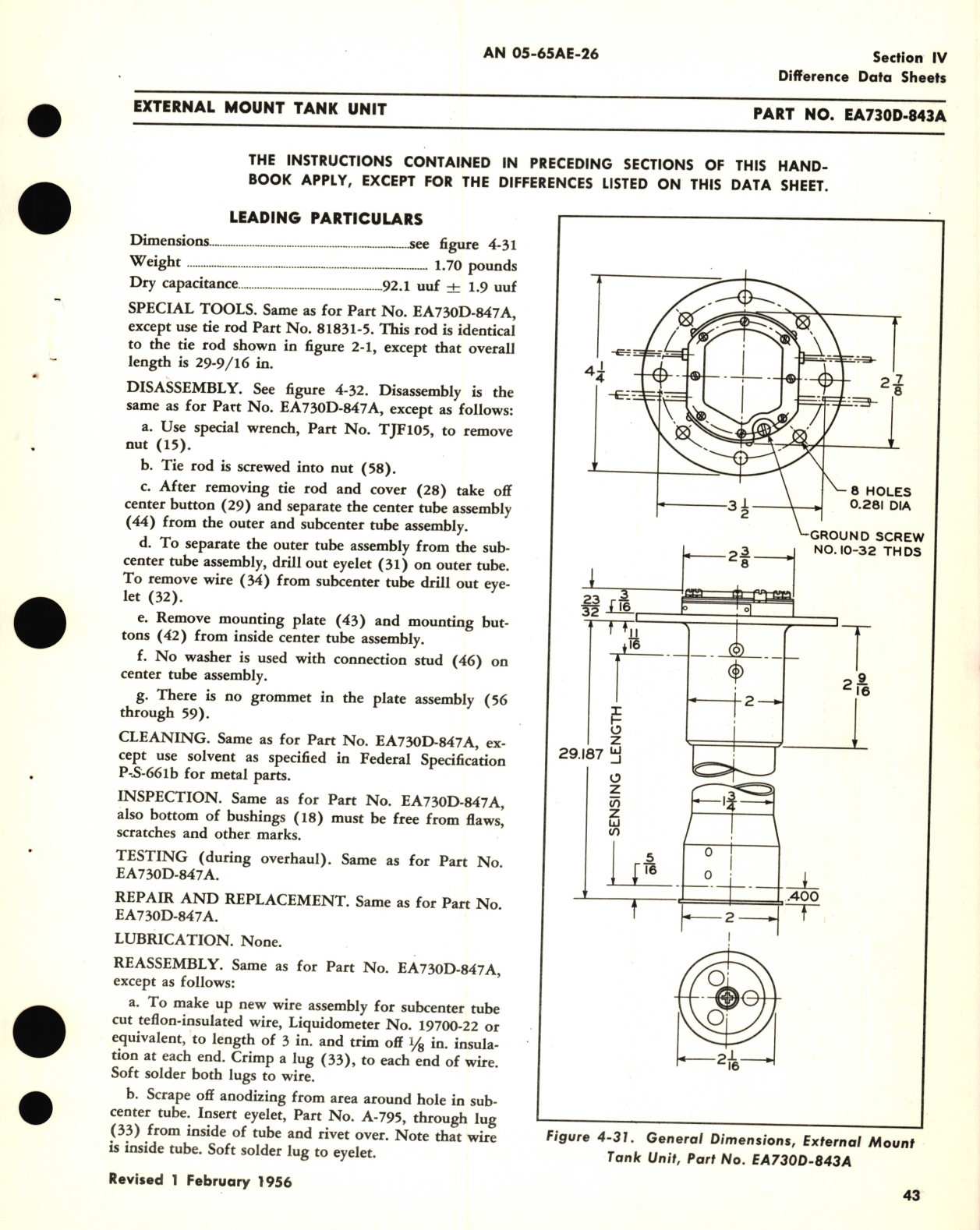 Sample page 9 from AirCorps Library document: Overhaul Instructions for Capacitor Fuel Quantity Gage System for Liquidometer's External Mount Tank Units 