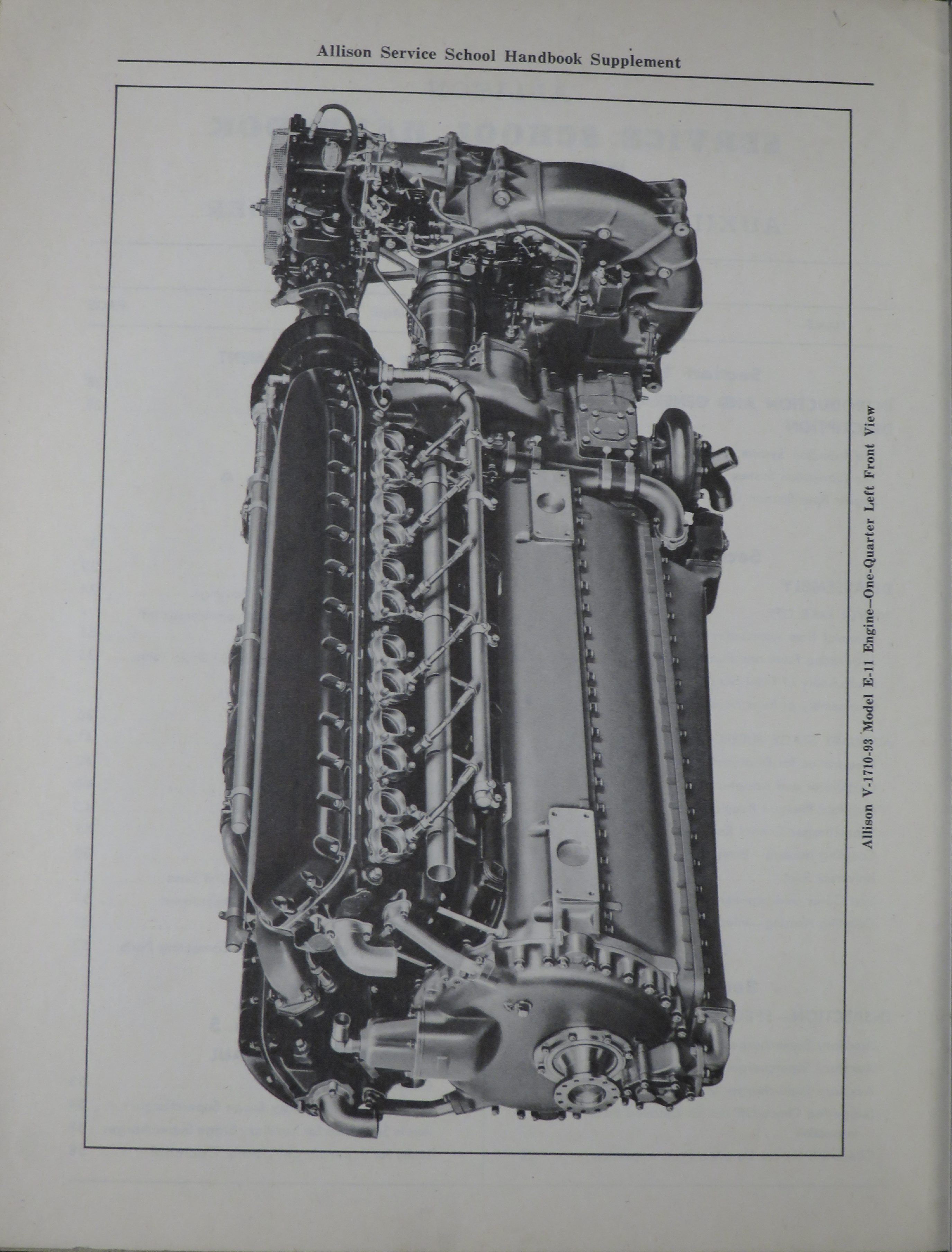 Sample page 6 from AirCorps Library document: Allison Service School Handbook Supplement for V-1710 E and F