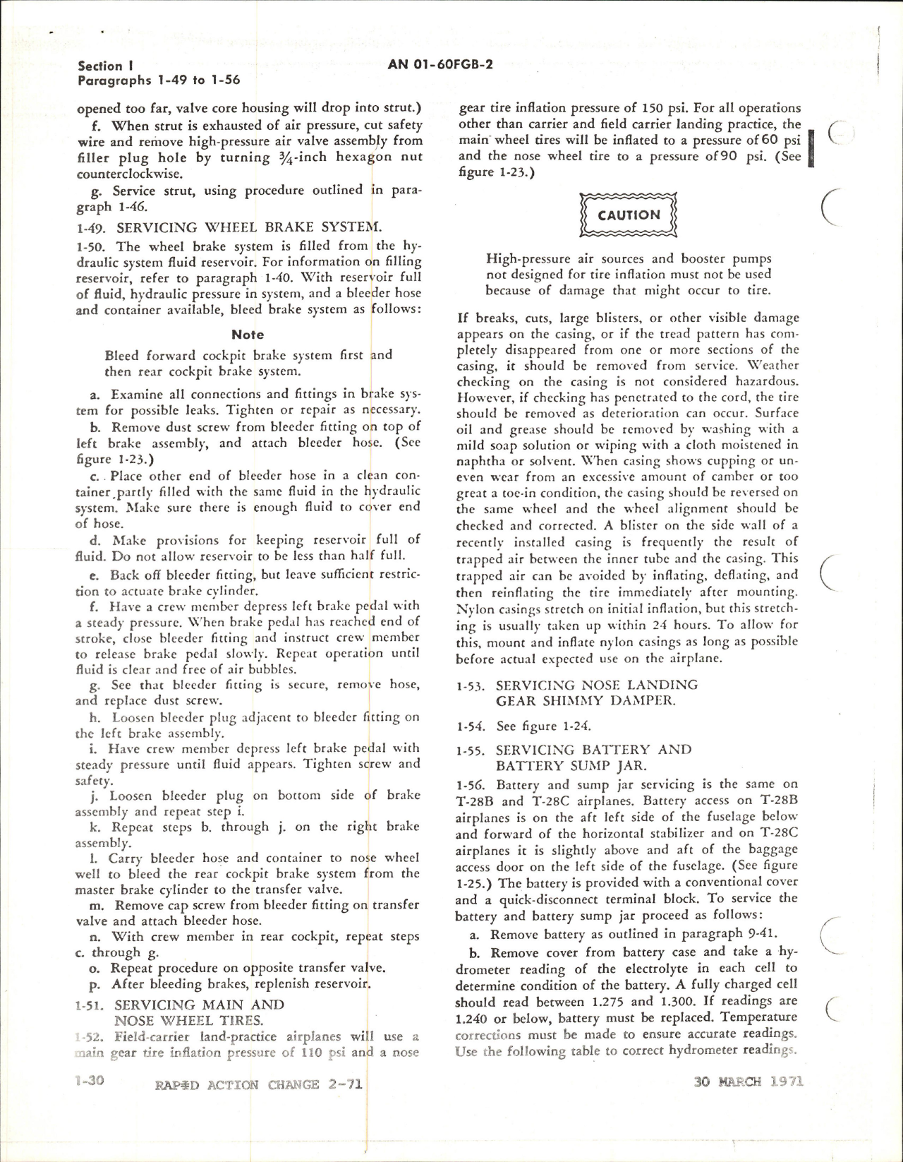 Sample page 5 from AirCorps Library document: Maintenance Instructions for T-28B and T-28C