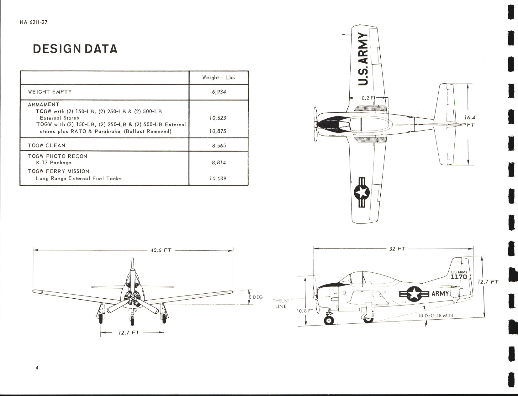 Sample page 6 from AirCorps Library document: U.S. Army Utilization for T-28D
