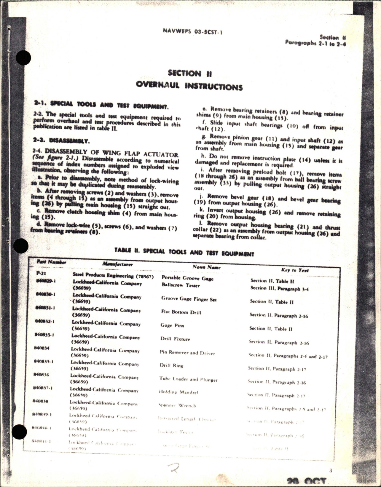 Sample page 5 from AirCorps Library document: Maintenance Instructions for Wing Flap Actuator - Parts SPL5588-1 and SPL5568-3 