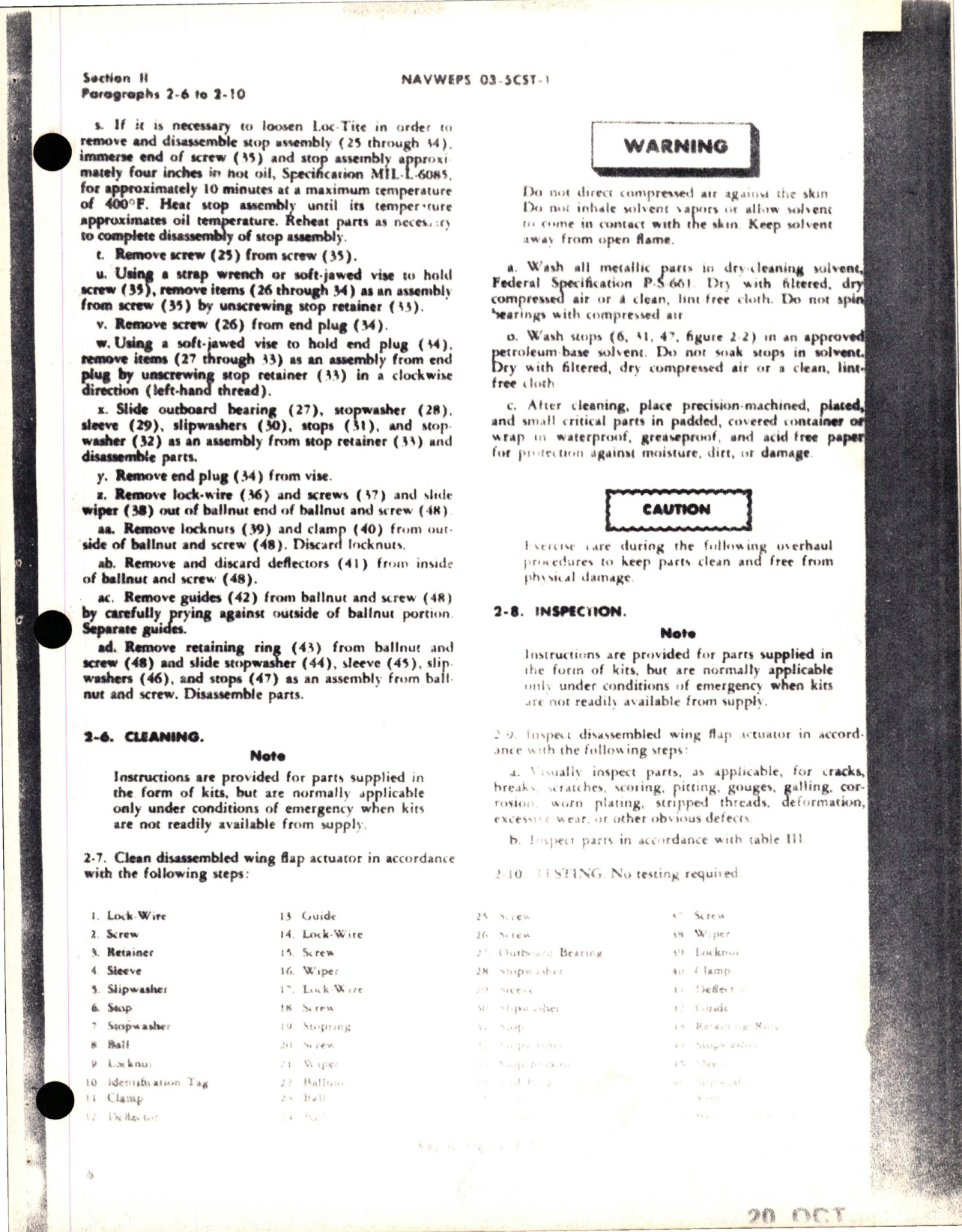 Sample page 9 from AirCorps Library document: Maintenance Instructions for Wing Flap Actuator - Parts SPL5588-1 and SPL5568-3 