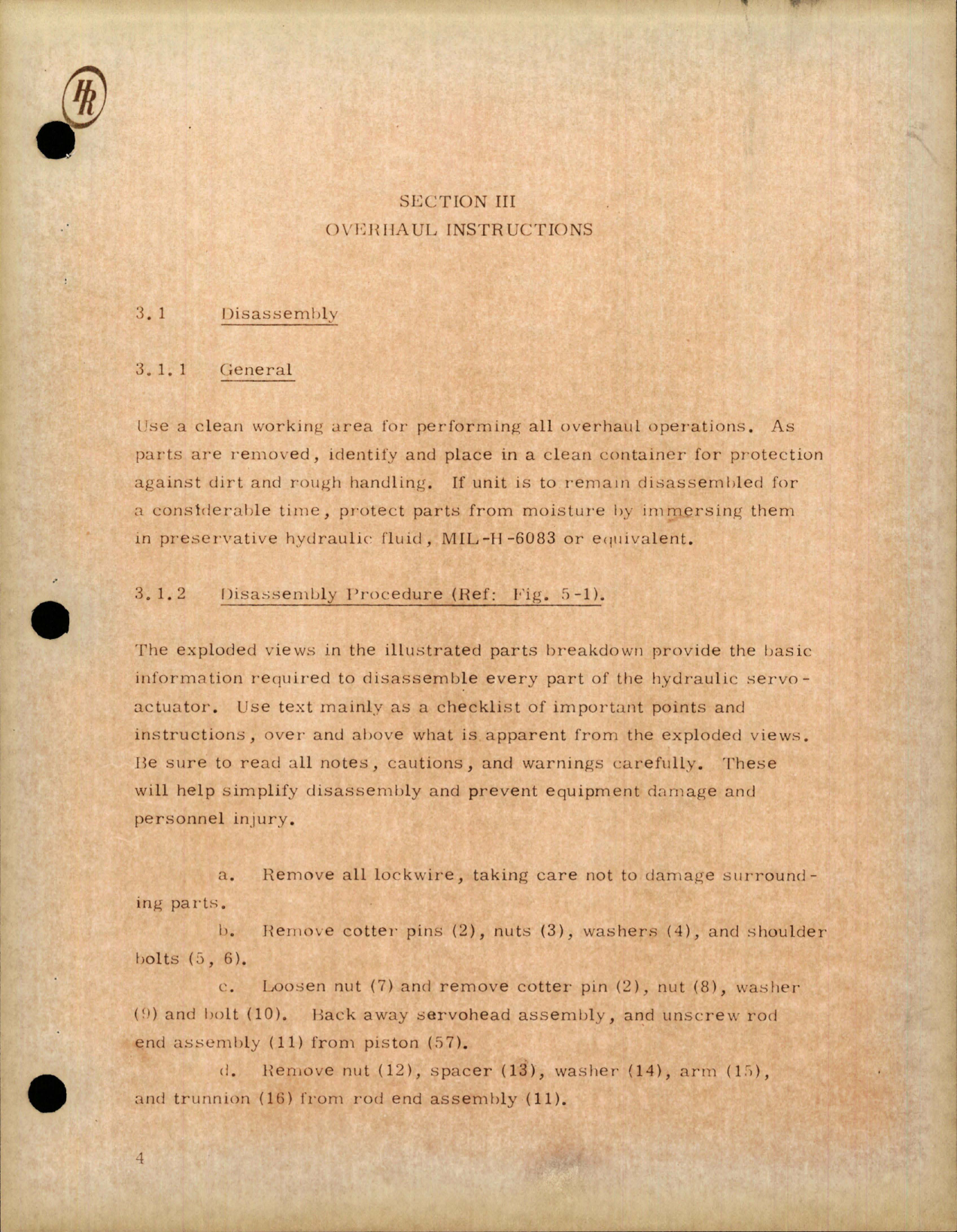 Sample page 9 from AirCorps Library document: Overhaul Manual with Illustrated Parts Breakdown for Hydraulic Servoactuator - Part 41103750