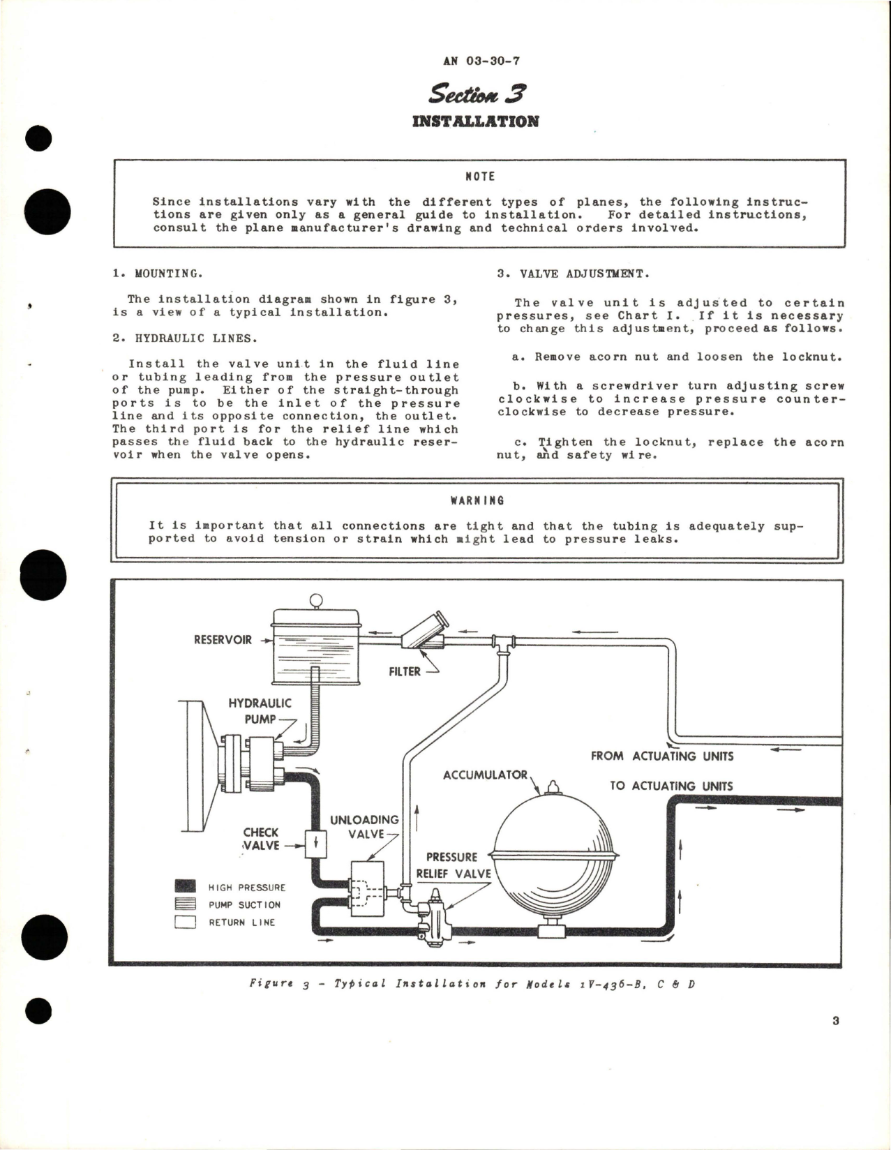 Sample page 7 from AirCorps Library document: Operation, Service and Overhaul Instructions with Parts Catalog for Pesco Hydraulic Relief Valve