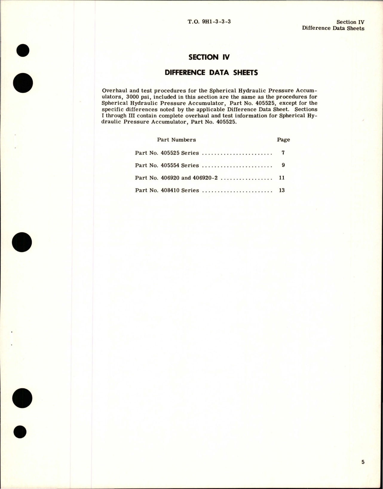 Sample page 7 from AirCorps Library document: Overhaul Instructions for Spherical Hydraulic Pressure Accumulators - 3000 PSI - Parts 405525, 405554, 406920, 406920-2, and 408410