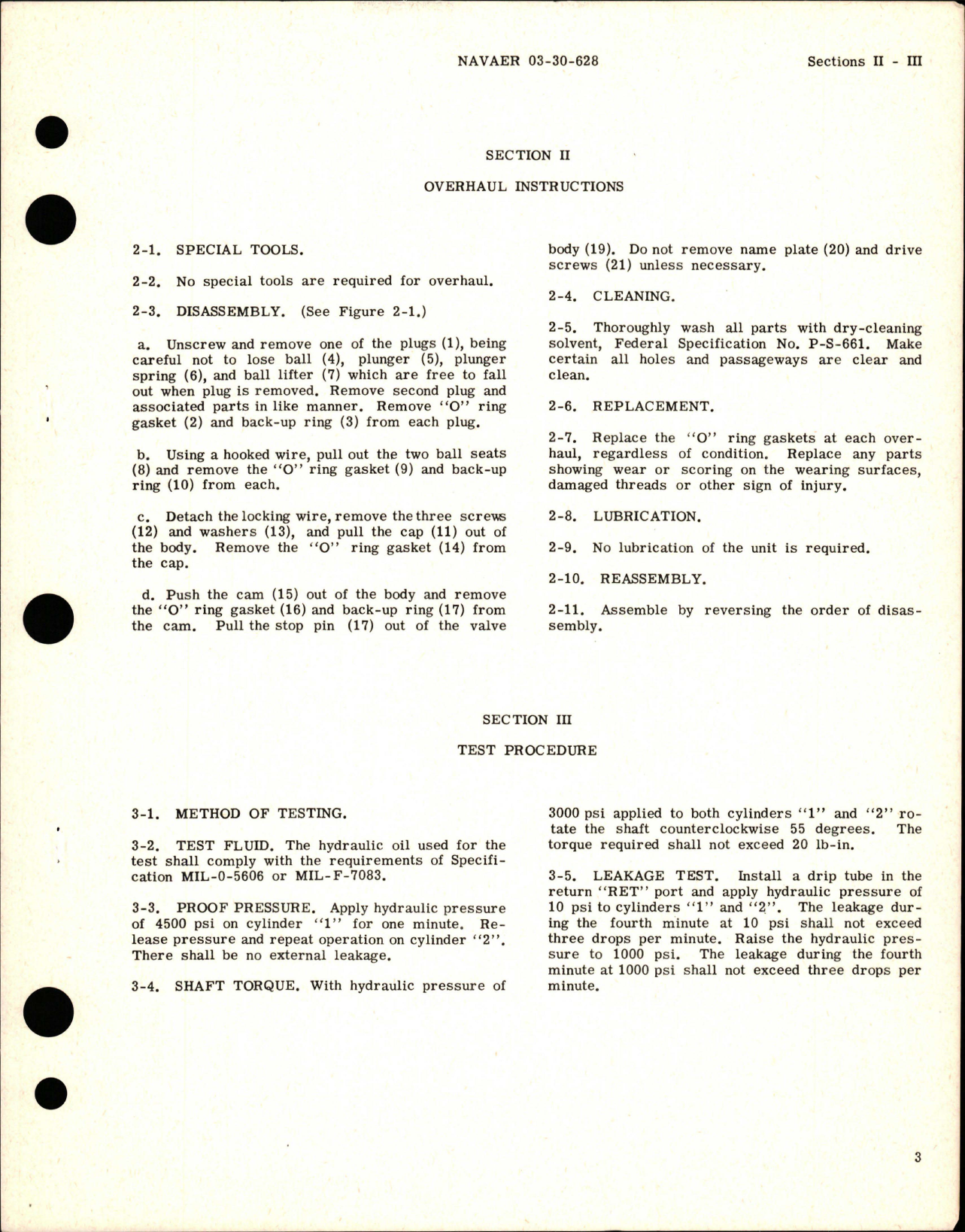Sample page 5 from AirCorps Library document: Overhaul Instructions for Hydraulic Manual Bypass Valve - Part N-1800