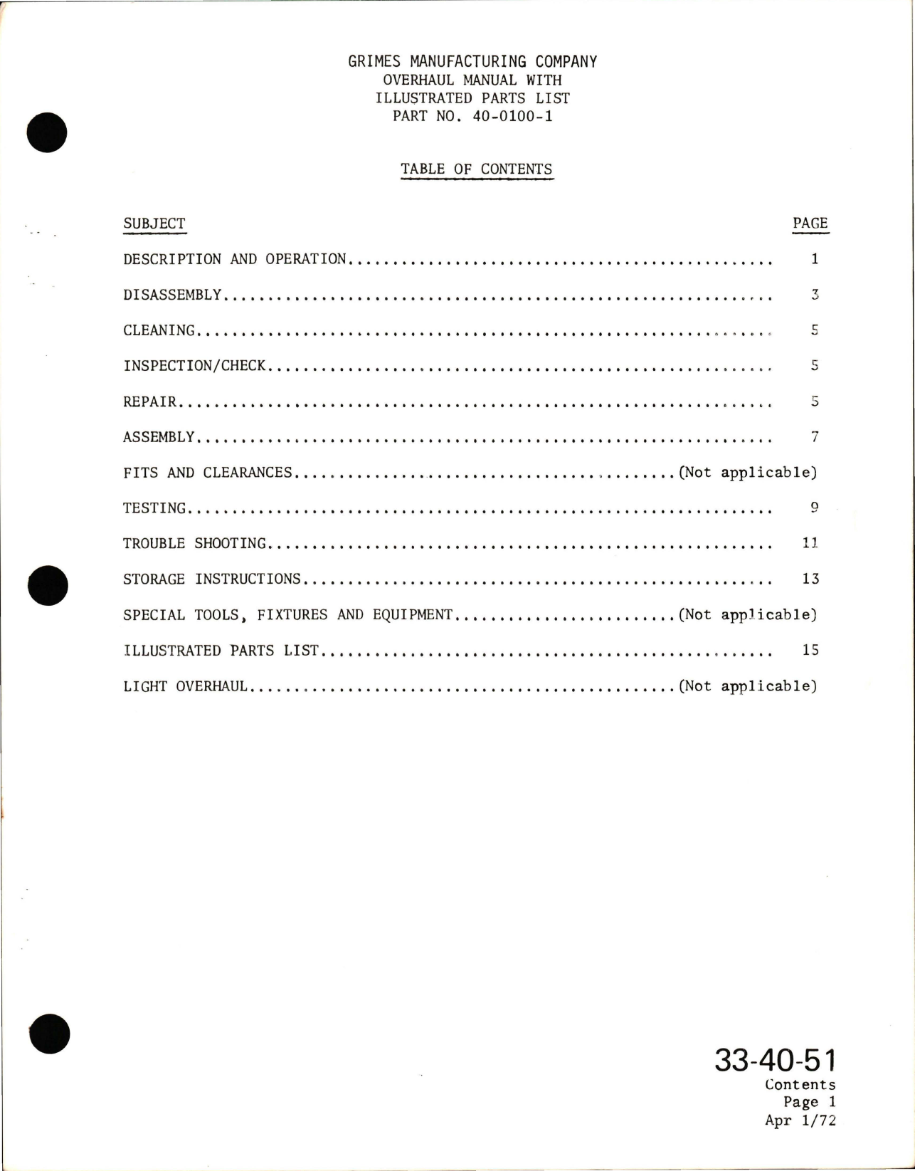 Sample page 7 from AirCorps Library document: Overhaul with Illustrated Parts List for Tandem Oscillating Aircraft Navigational Light