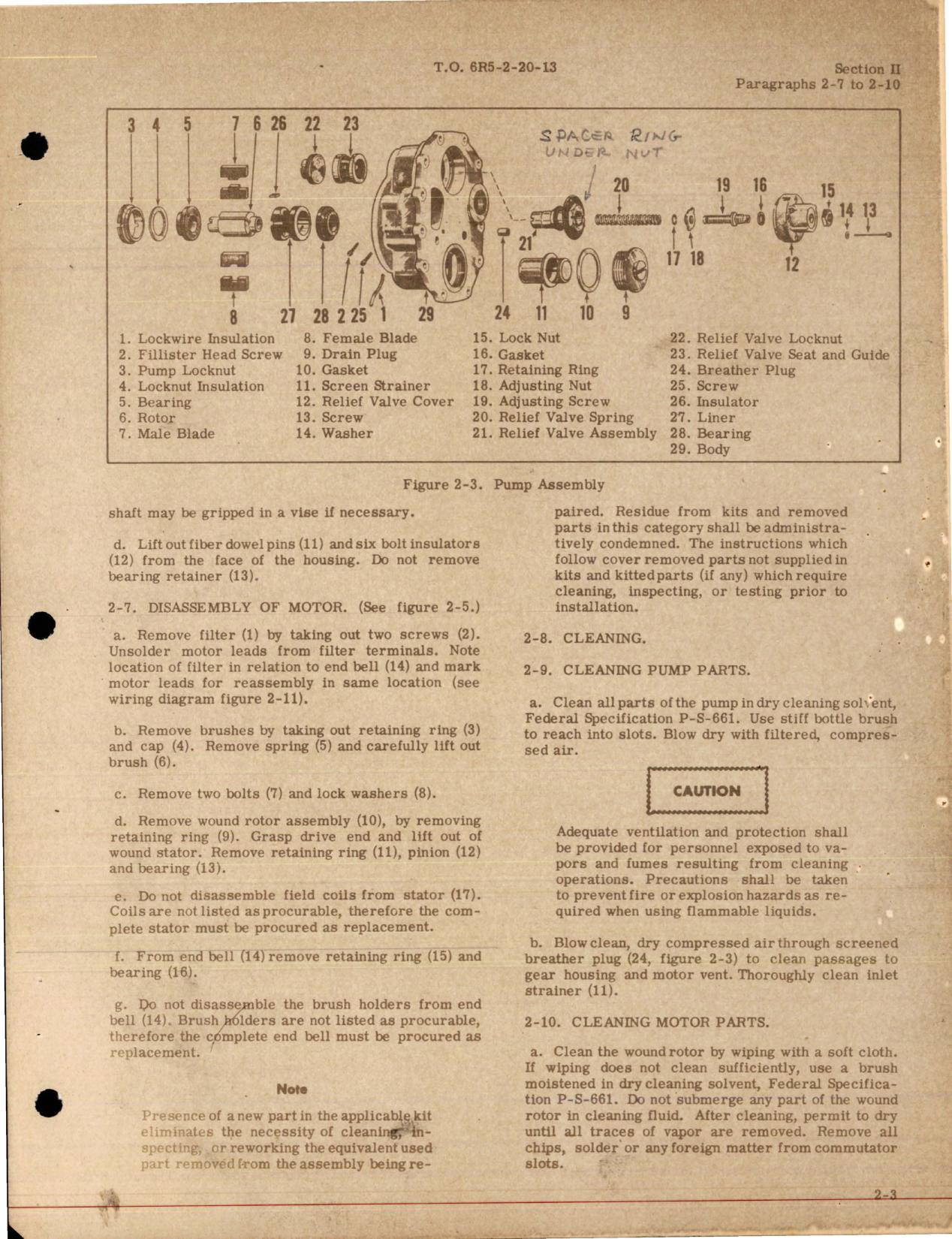 Sample page 7 from AirCorps Library document: Overhaul Instructions for Water Injection Pump - Model RG8825J