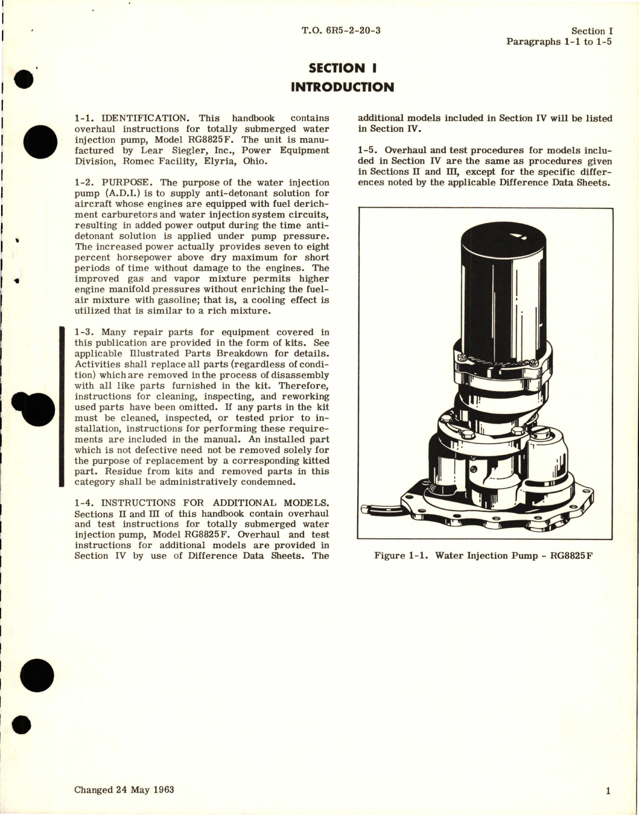 Sample page 5 from AirCorps Library document: Overhaul Instructions for Power Driven Rotary Pump - Models RG8825F and RG8825A